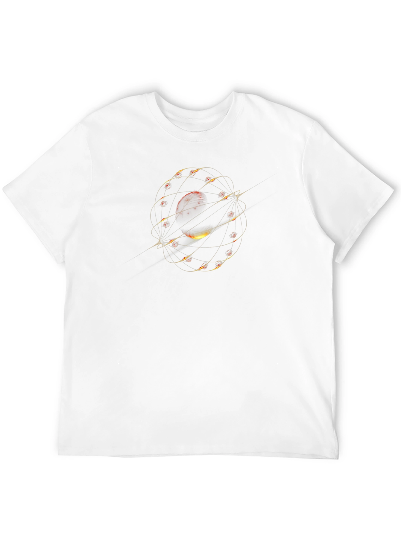 Cosmic Orbit Graphic Tee - Black Unisex T-Shirt