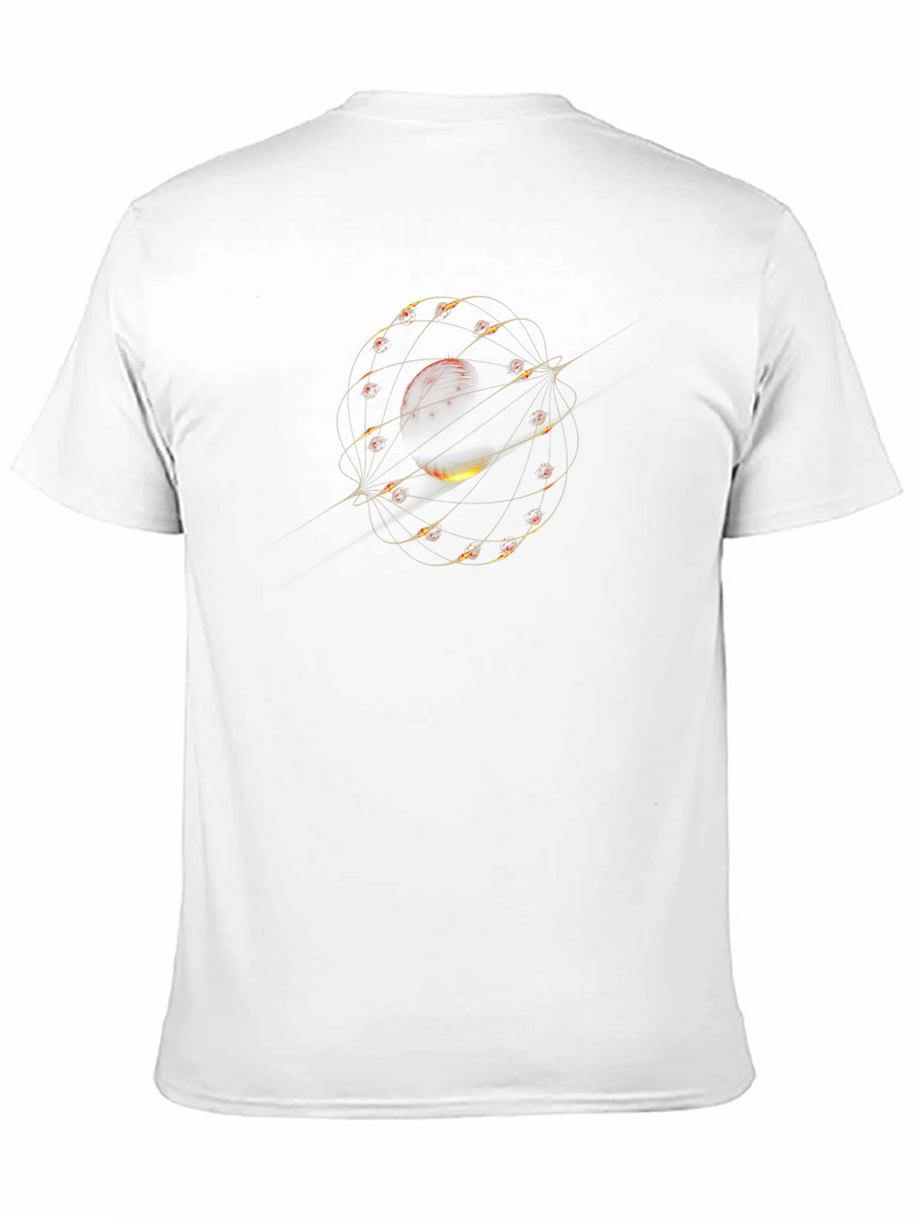 Cosmic Orbit Graphic Tee - Black Unisex T-Shirt