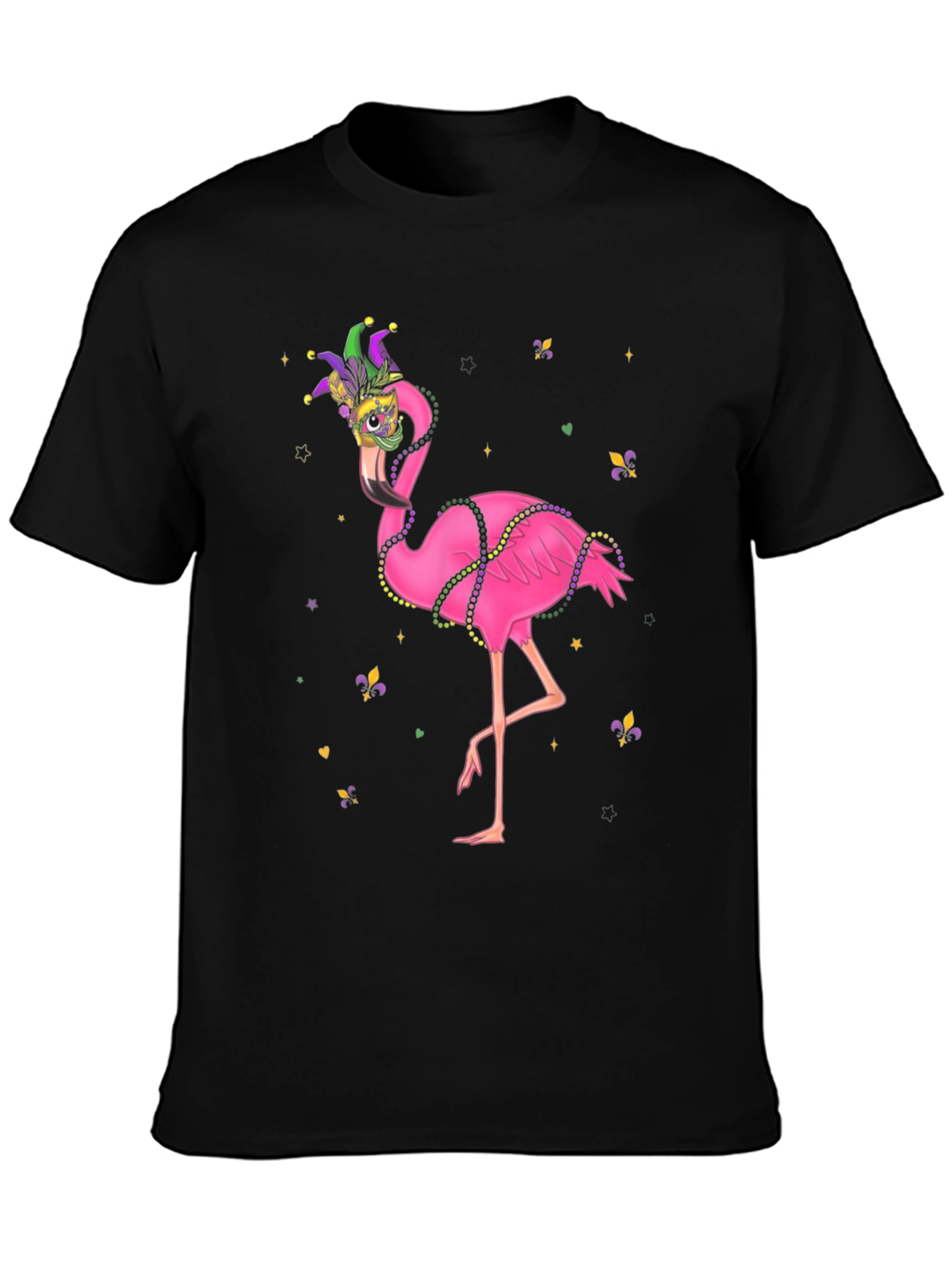 Mardi Gras Flamingo T-Shirt