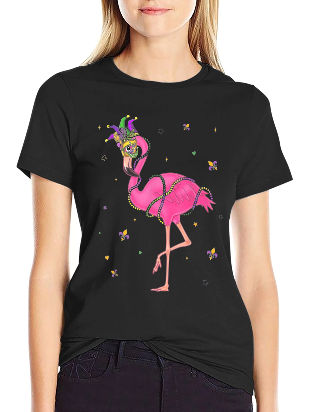 Mardi Gras Flamingo T-Shirt