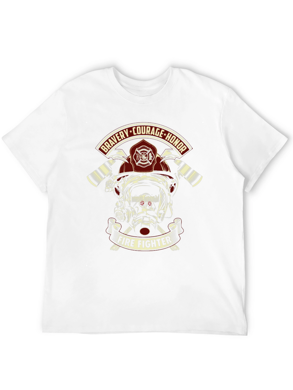Firefighter Bravery Courage Honor Graphic T-Shirt