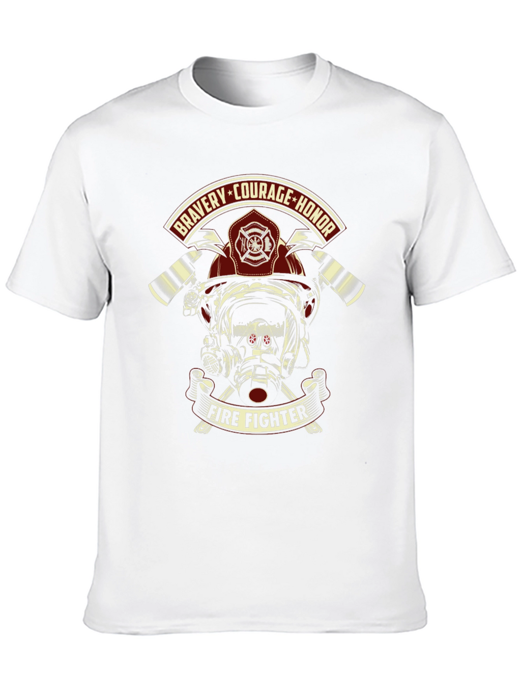 Firefighter Bravery Courage Honor Graphic T-Shirt