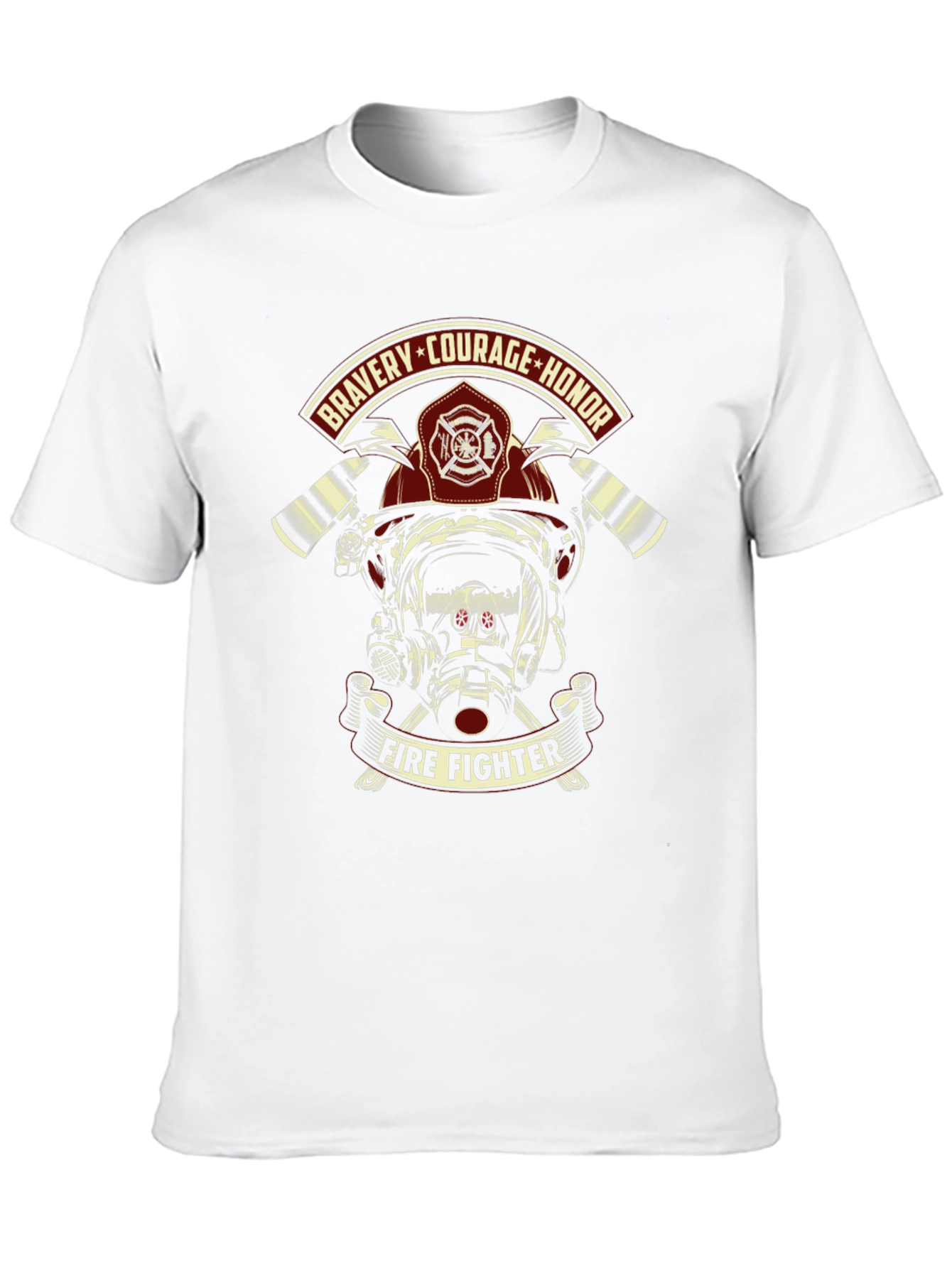 Firefighter Bravery Courage Honor Graphic T-Shirt
