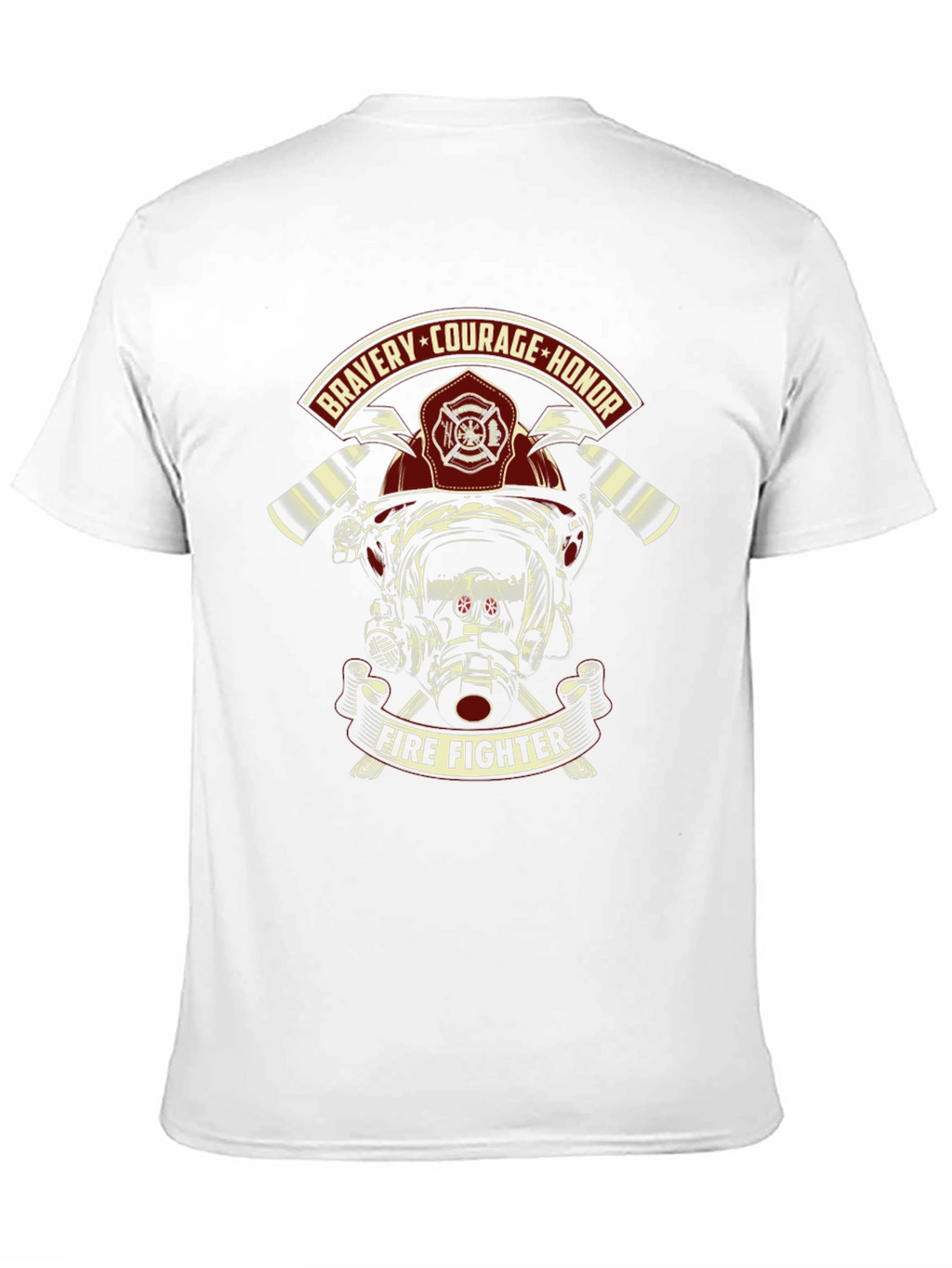 Firefighter Bravery Courage Honor Graphic T-Shirt