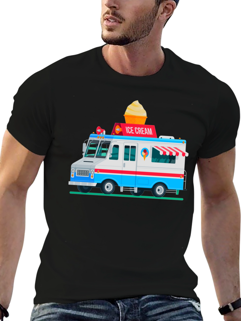 Ice Cream Truck Graphic T-Shirt