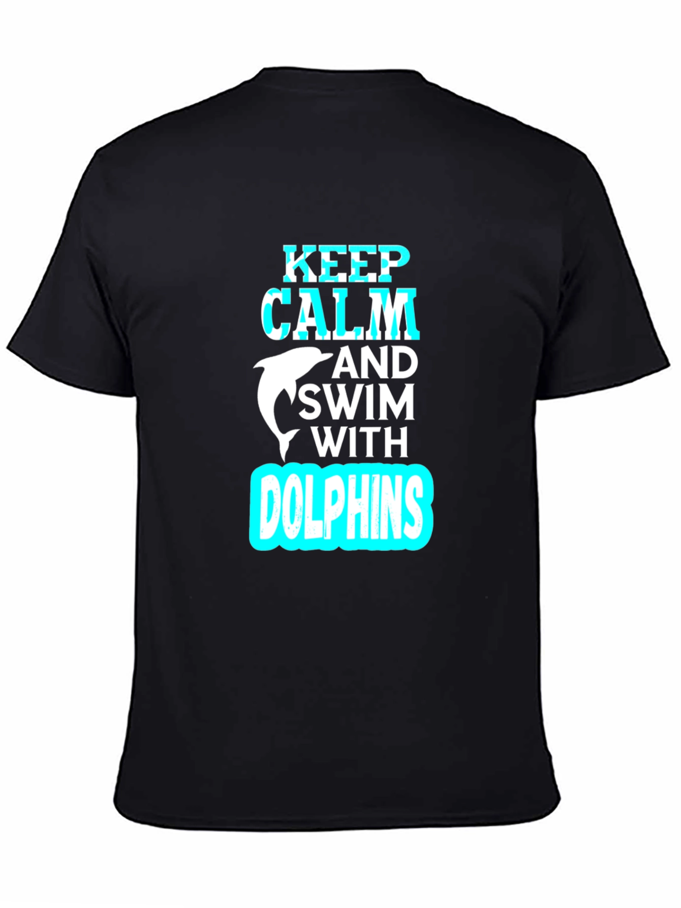 Keep Calm & Swim With Dolphins Graphic Tee