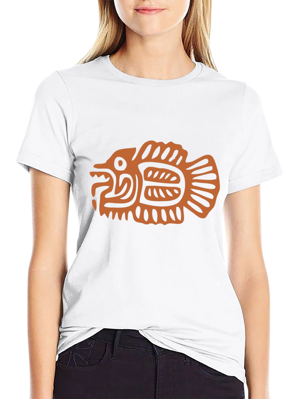 Tribal Fish Graphic Tee - Cool & Unique Design
