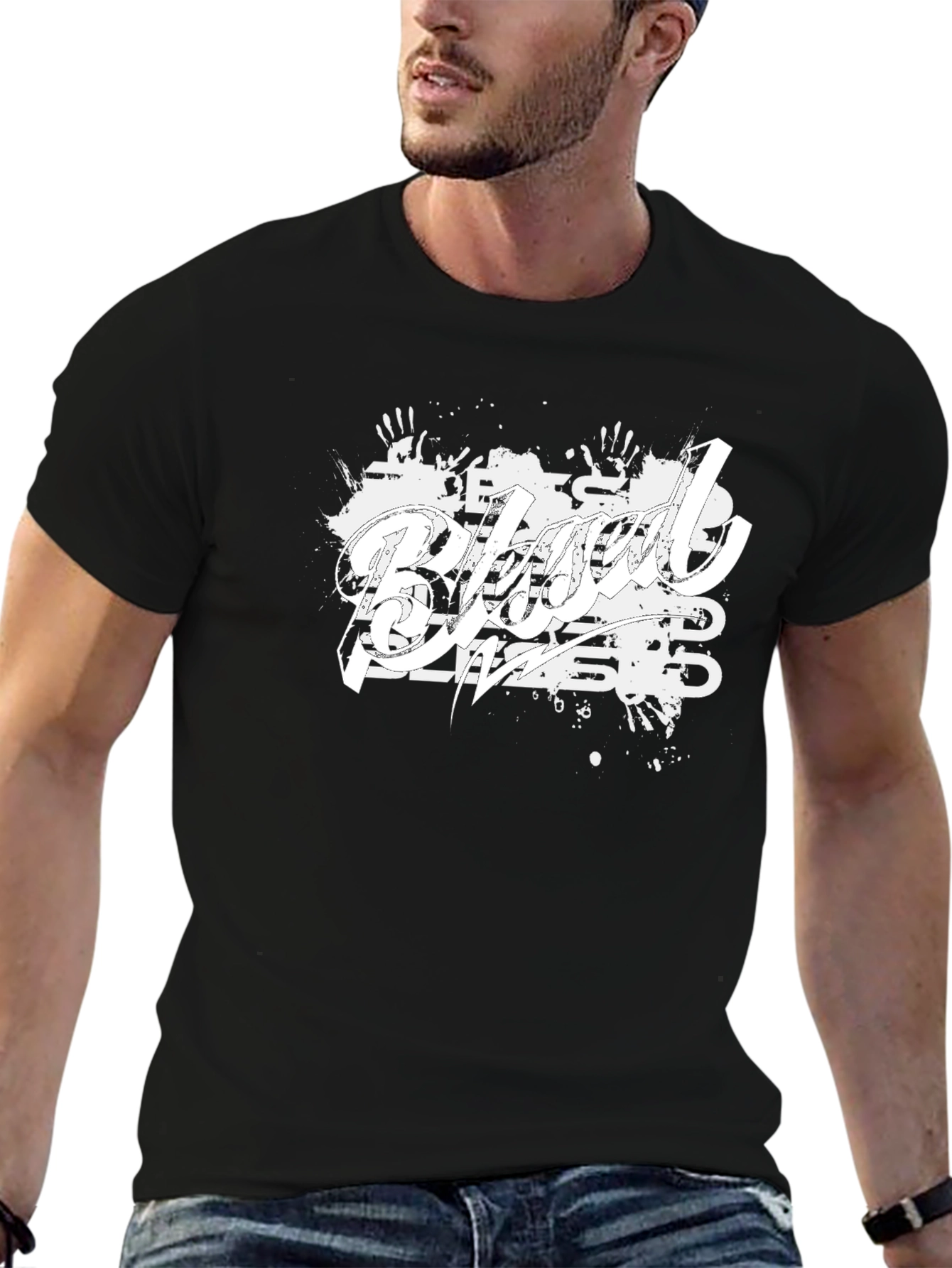 Blessed Black Graphic T-Shirt - Trendy Casual Tee