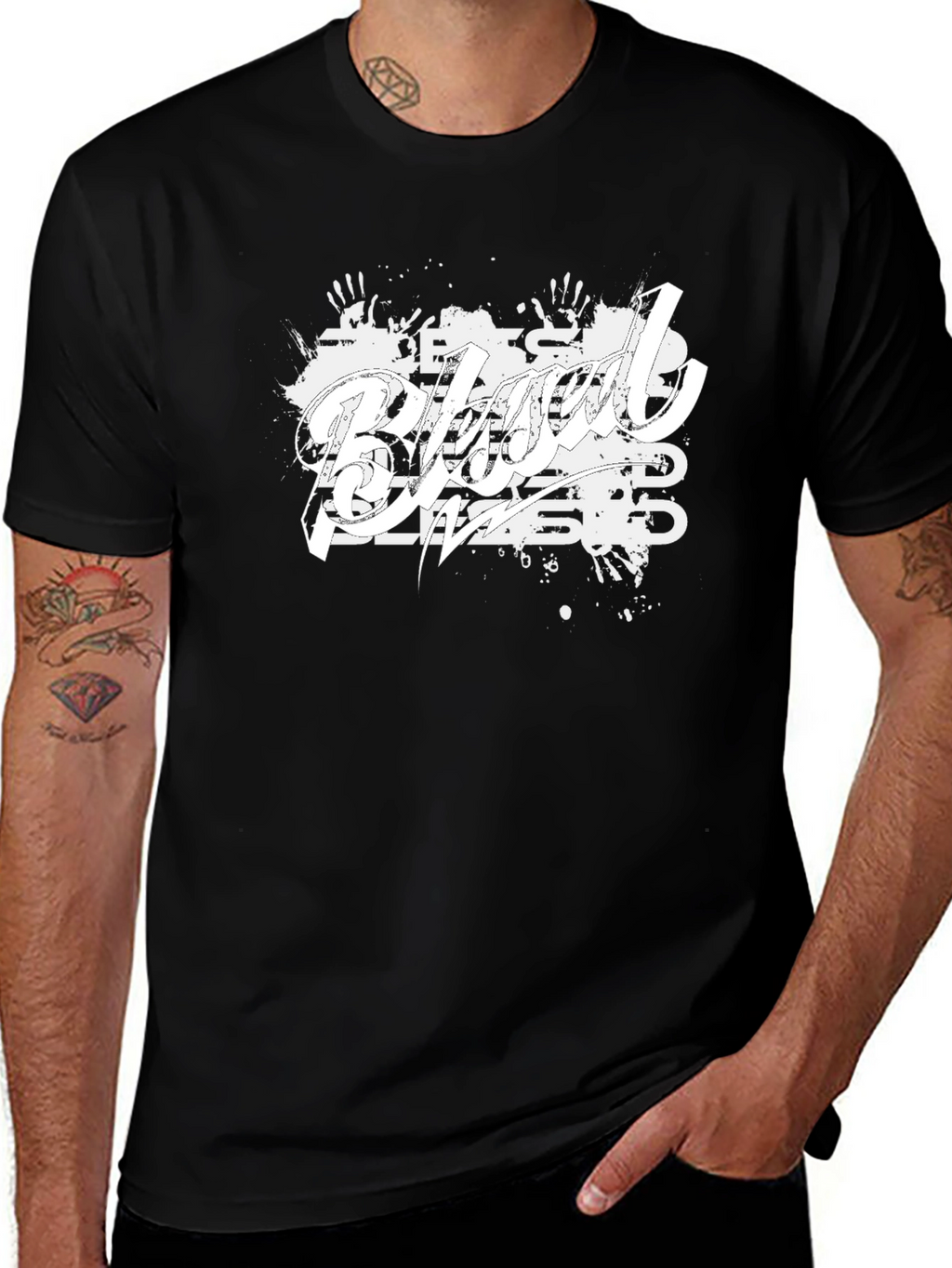Blessed Black Graphic T-Shirt - Trendy Casual Tee