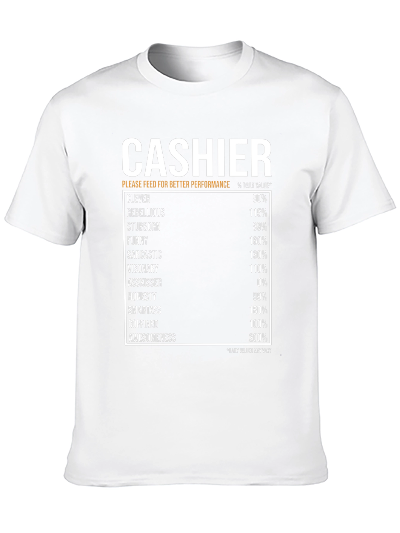 Cashier Humor Black T-Shirt