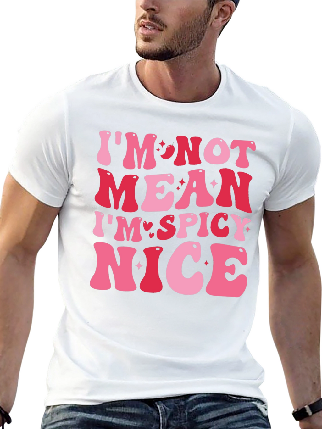 Spicy Nice Graphic Tee - Trendy Slogan T-Shirt
