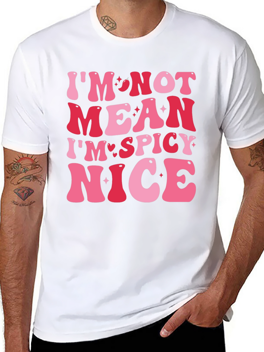 Spicy Nice Graphic Tee - Trendy Slogan T-Shirt