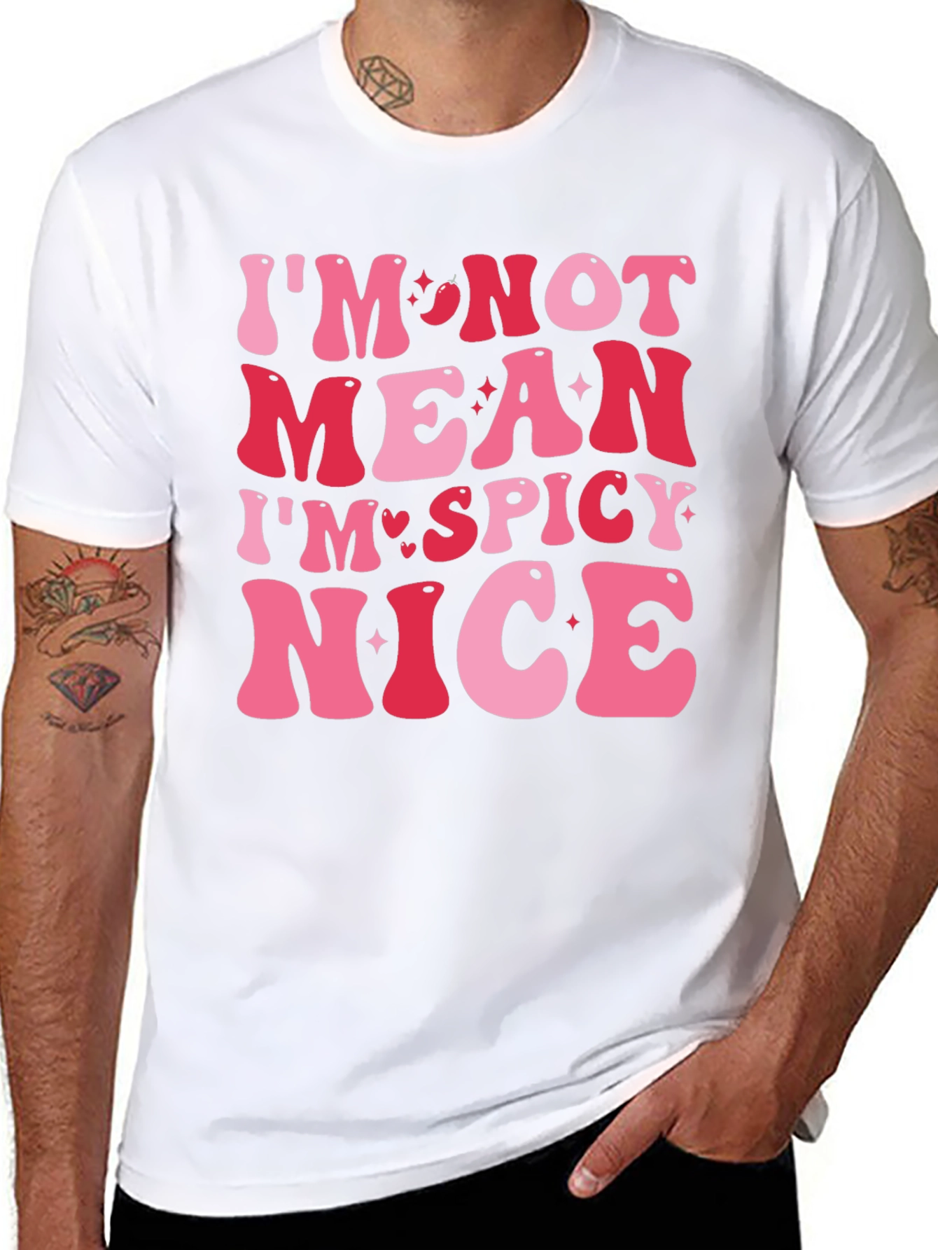 Spicy Nice Graphic Tee - Trendy Slogan T-Shirt