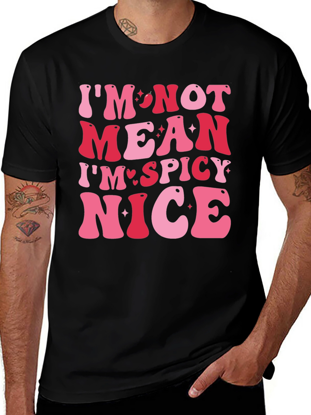 Spicy Nice Graphic Tee - Trendy Slogan T-Shirt