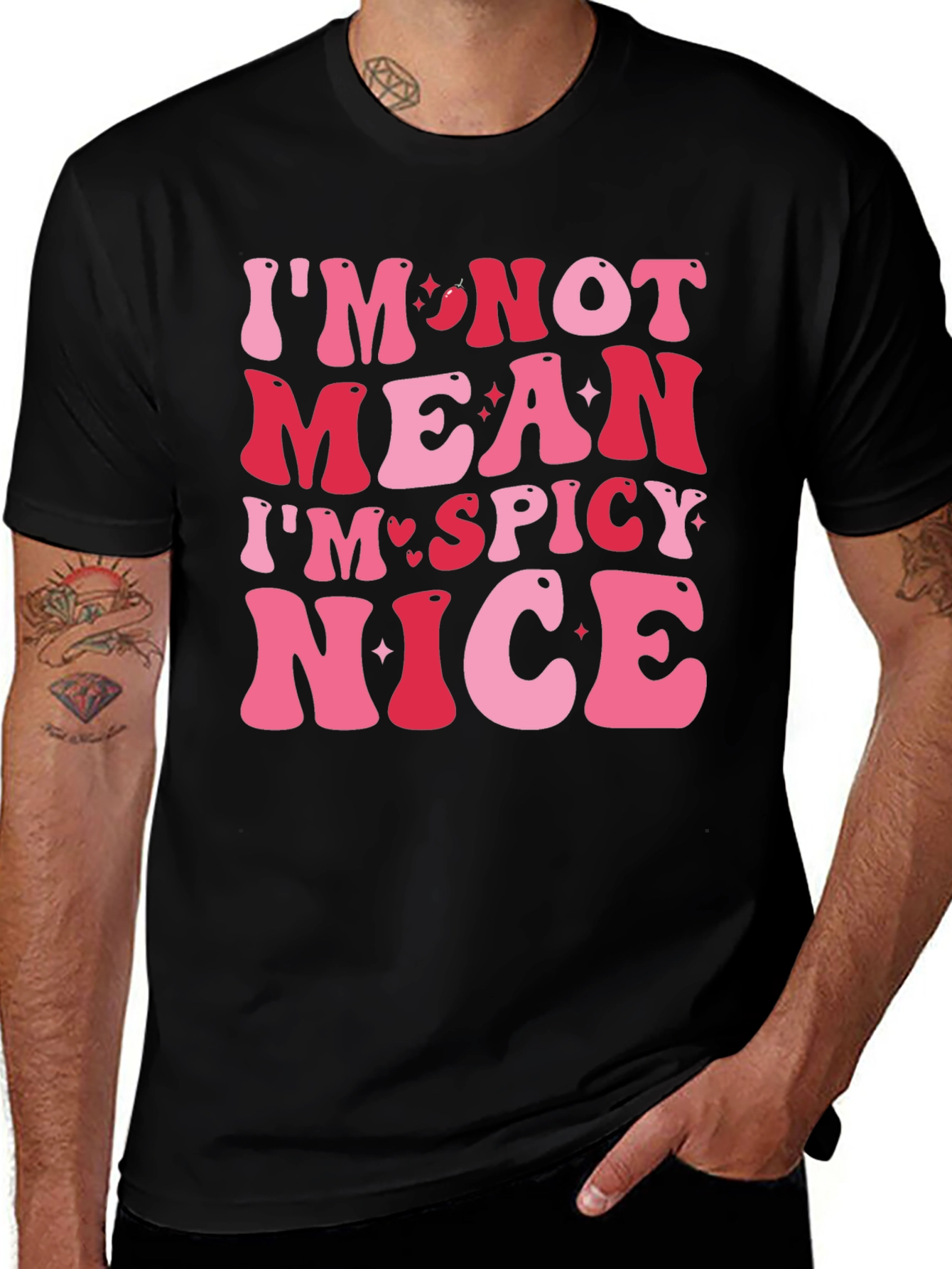 Spicy Nice Graphic Tee - Trendy Slogan T-Shirt