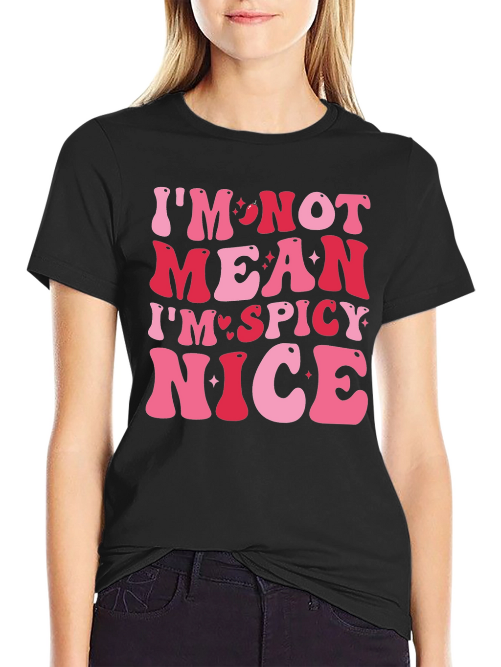 Spicy Nice Graphic Tee - Trendy Slogan T-Shirt