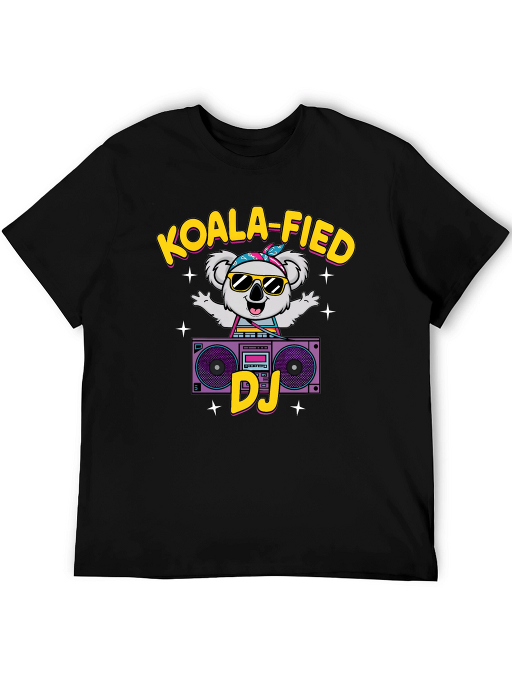 Koala-fied DJ T-Shirt Cute Animal Graphic Tee