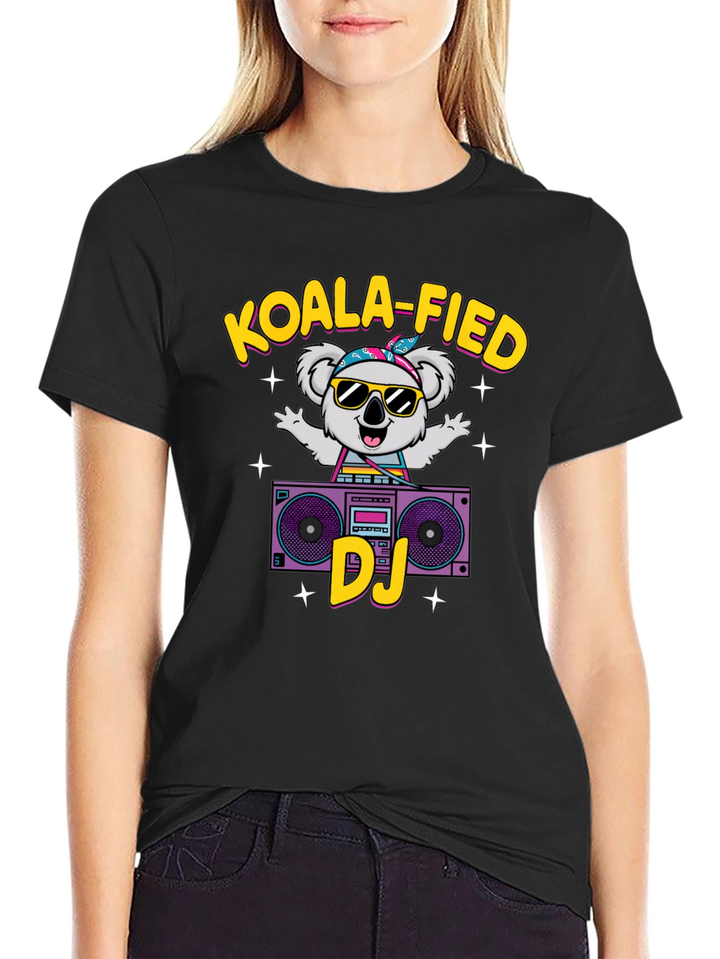 Koala-fied DJ T-Shirt Cute Animal Graphic Tee