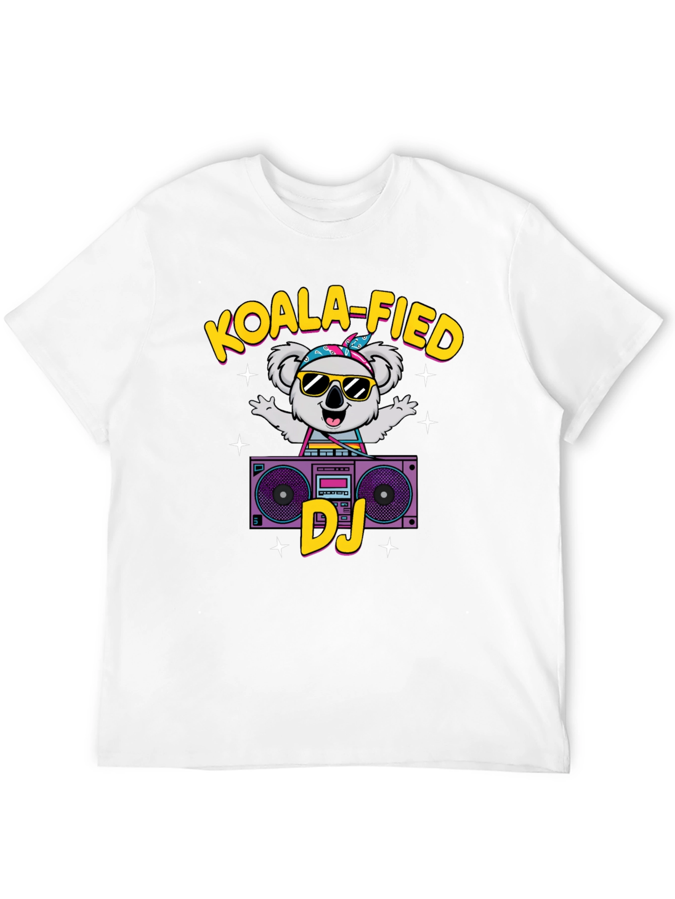 Koala-fied DJ T-Shirt Cute Animal Graphic Tee