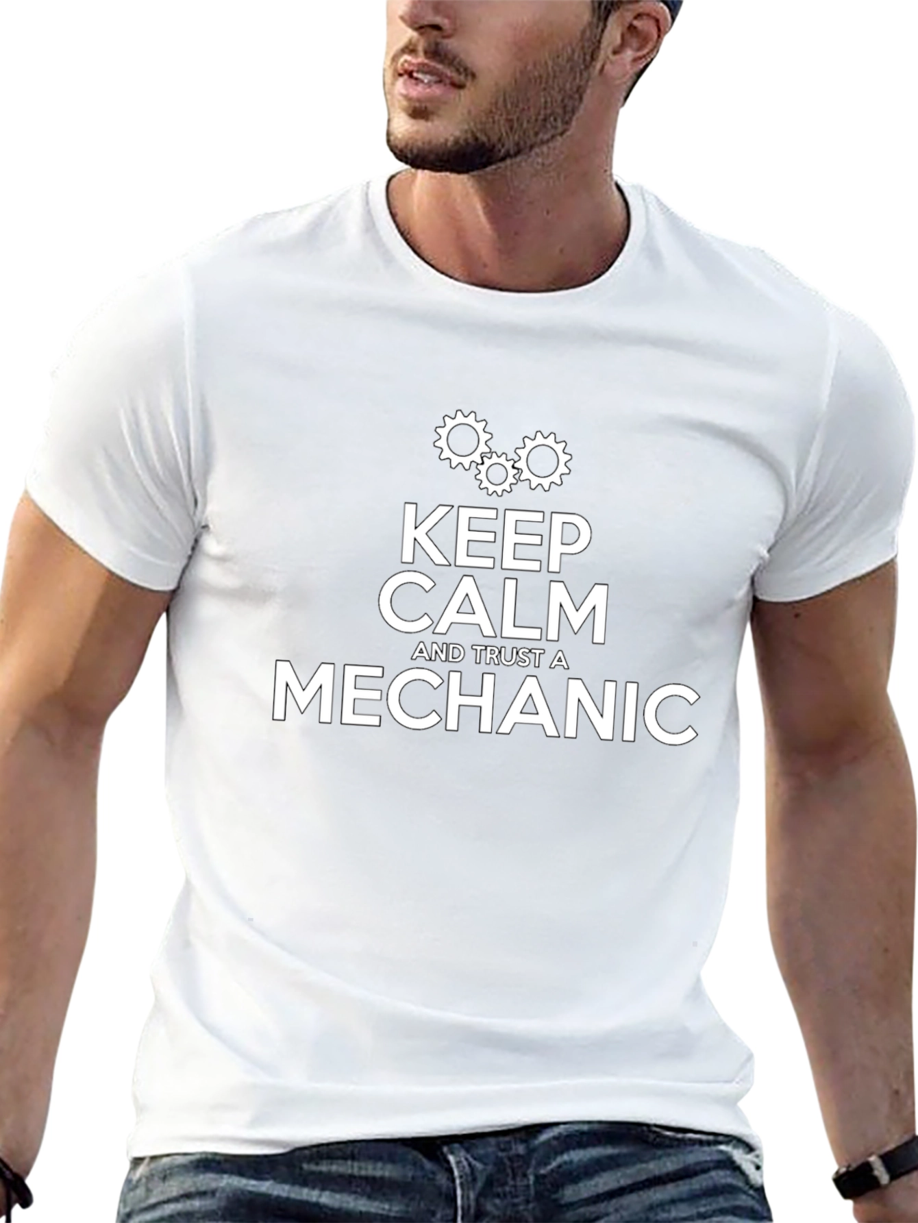 Keep Calm & Trust a Mechanic Graphic Tee