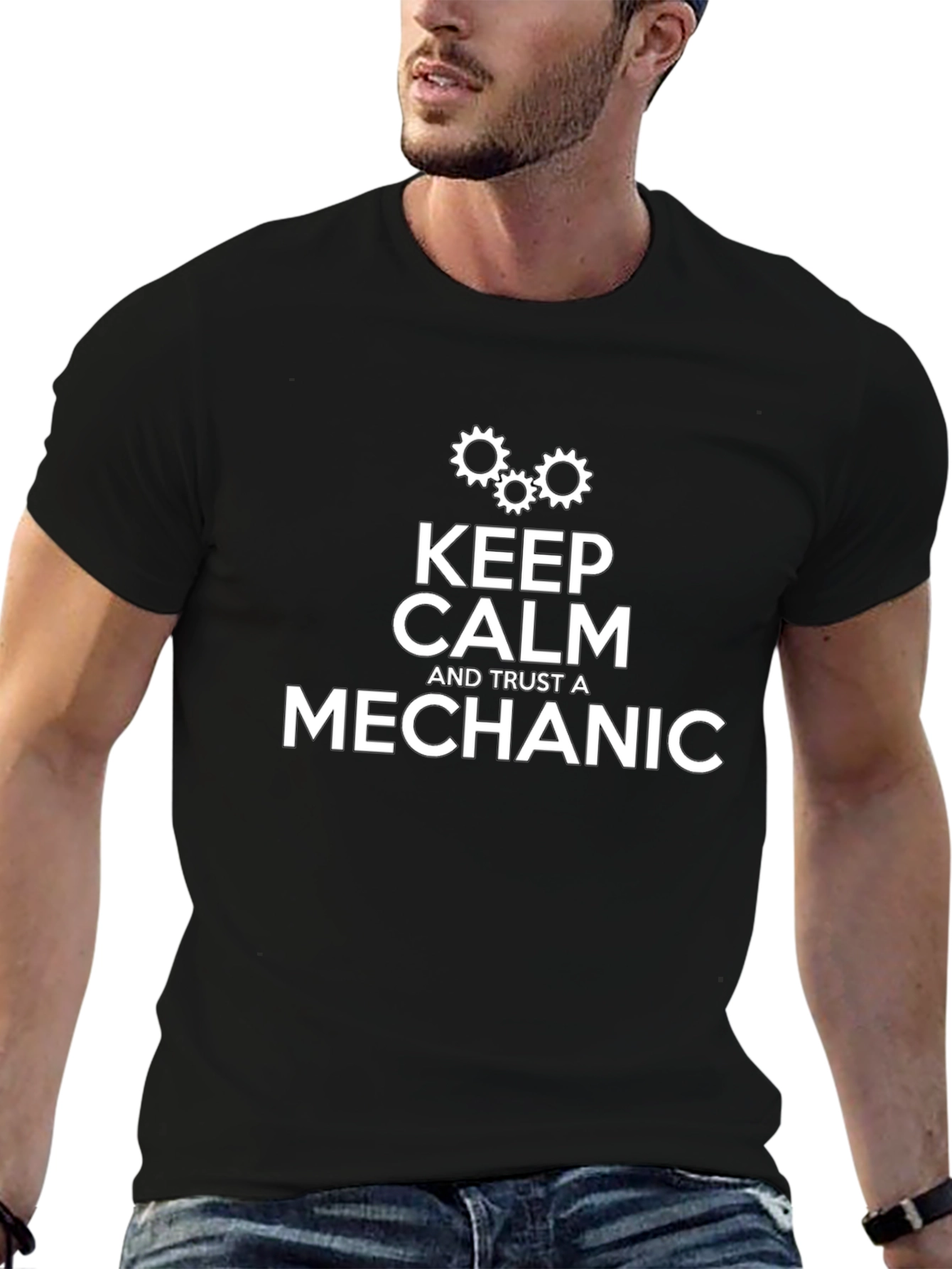 Keep Calm & Trust a Mechanic Graphic Tee