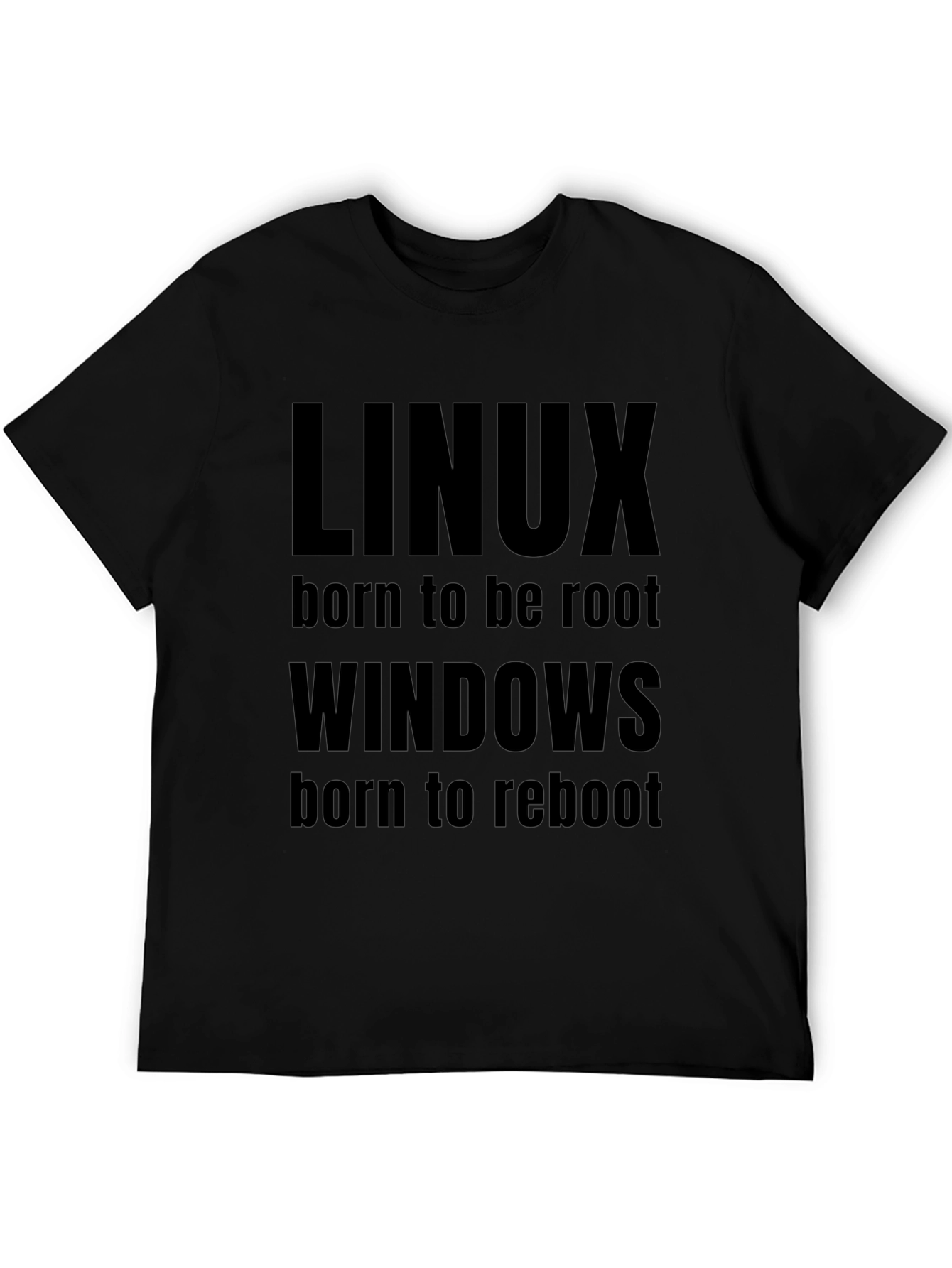 Linux vs Windows T-Shirt - Funny Programmer Tee