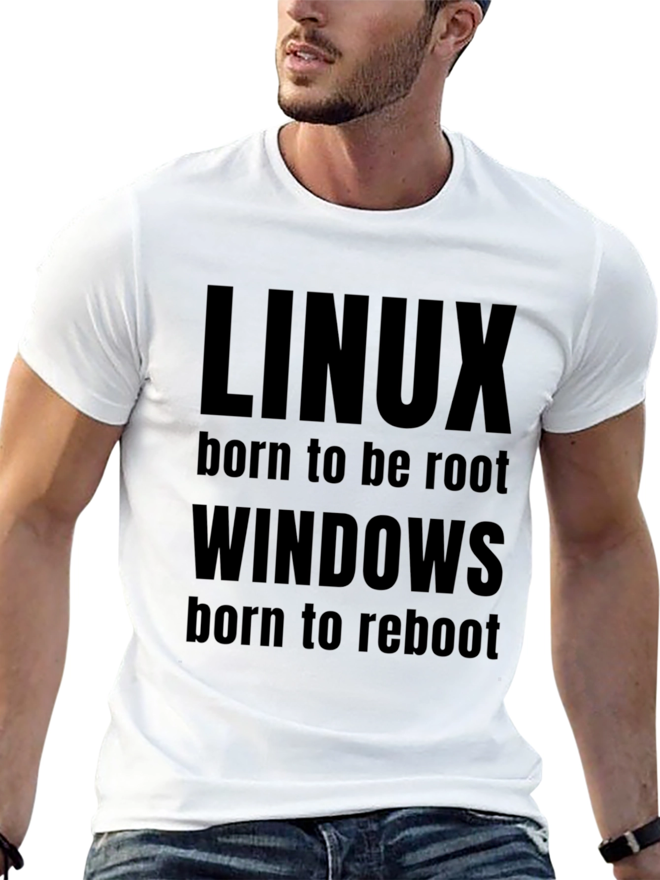Linux vs Windows T-Shirt - Funny Programmer Tee