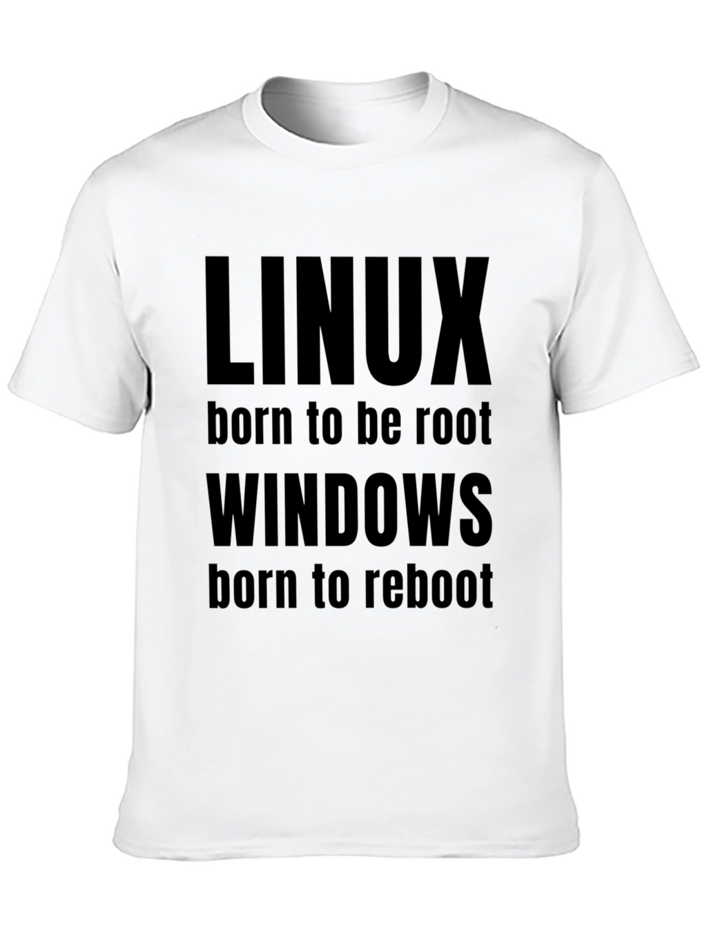 Linux vs Windows T-Shirt - Funny Programmer Tee