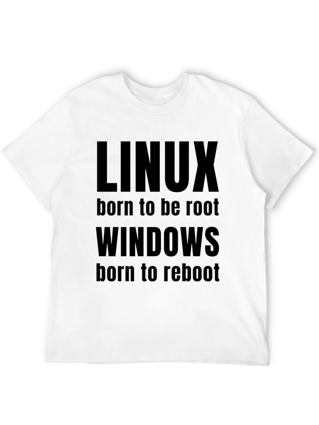 Linux vs Windows T-Shirt - Funny Programmer Tee