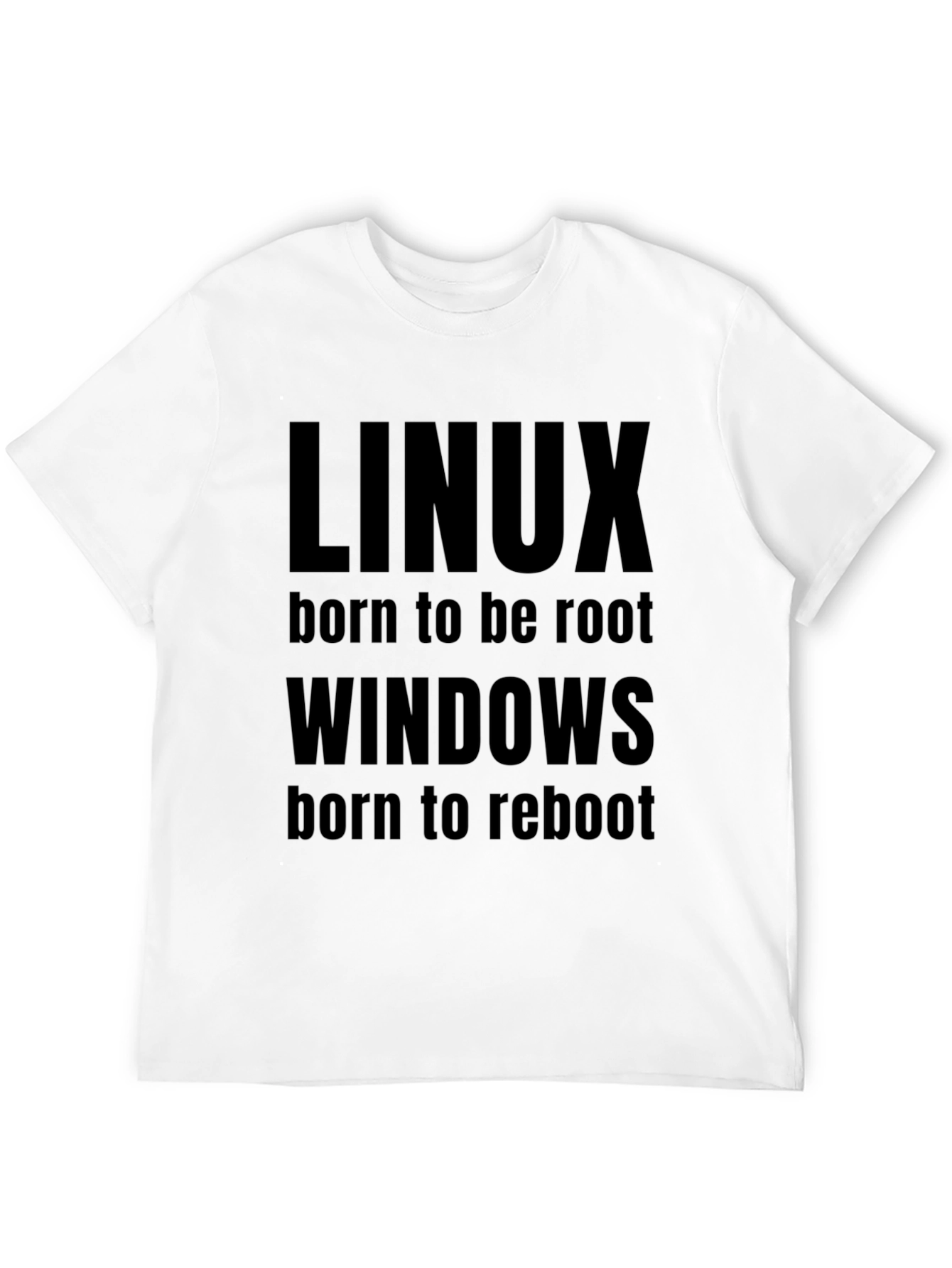 Linux vs Windows T-Shirt - Funny Programmer Tee