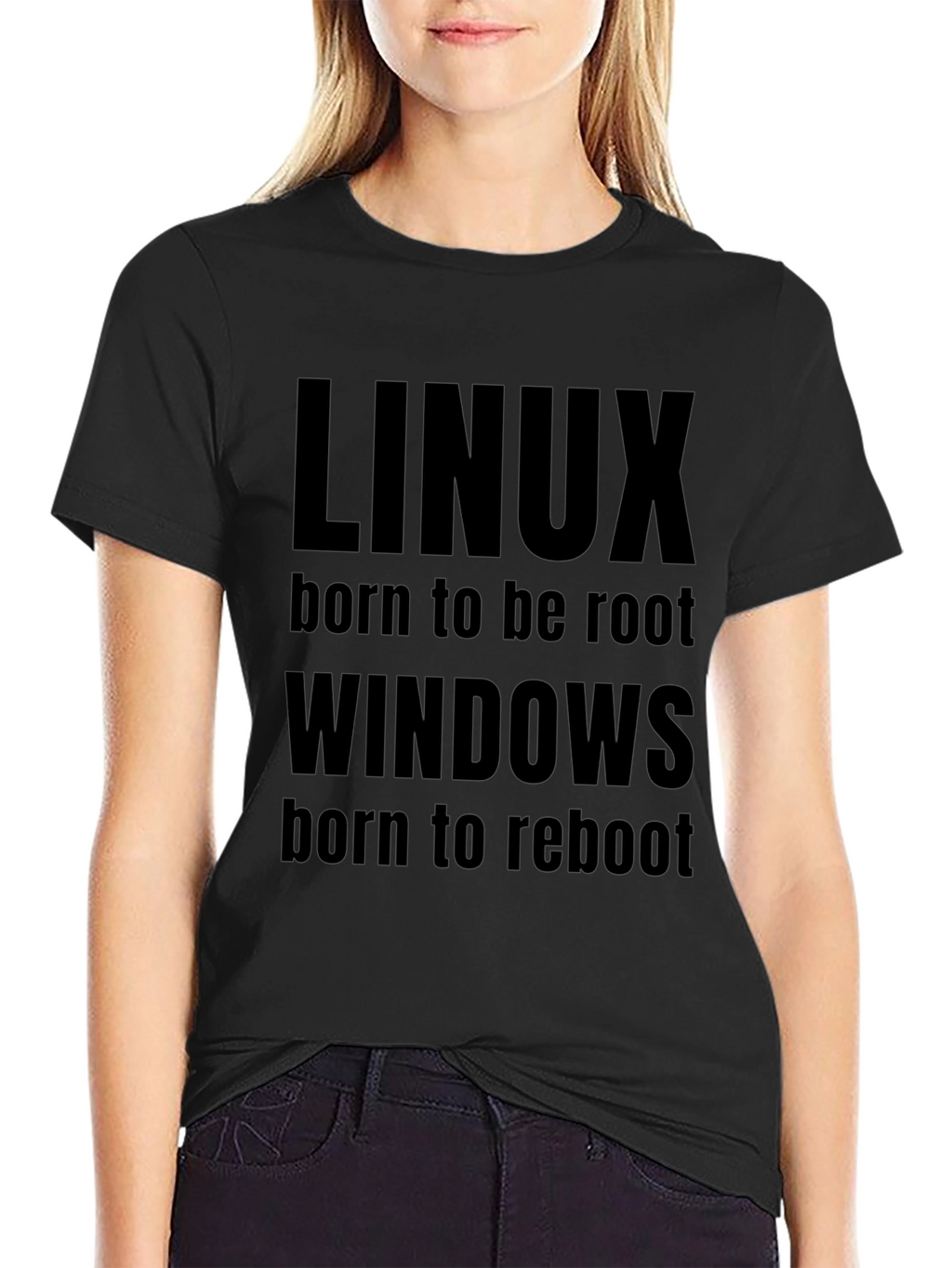 Linux vs Windows T-Shirt - Funny Programmer Tee