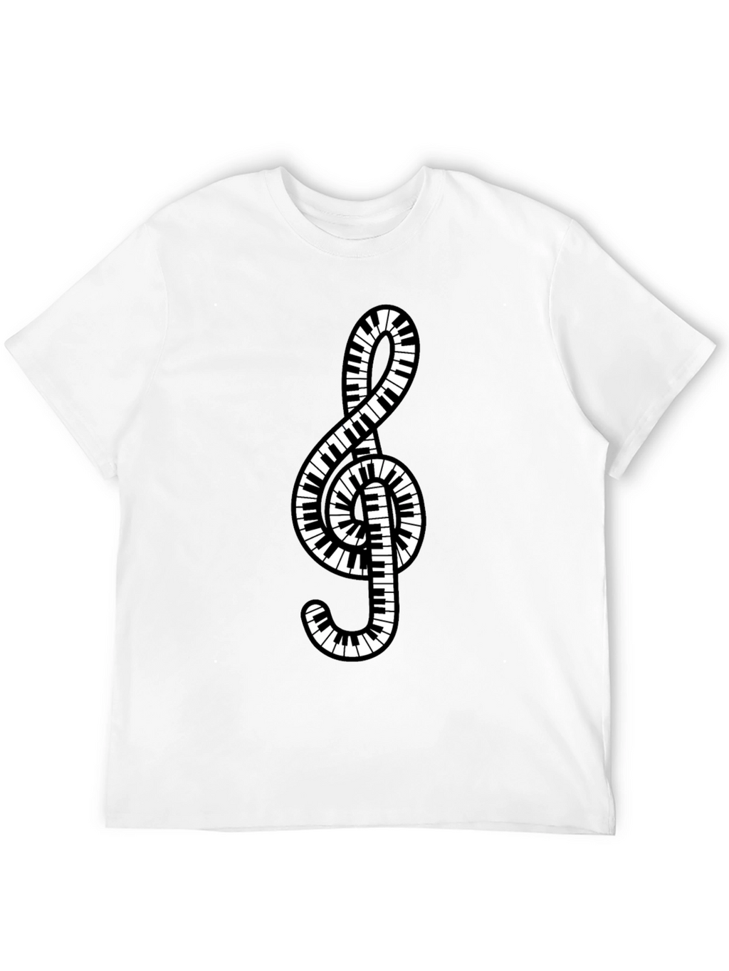 Piano Keys Treble Clef Music T-Shirt