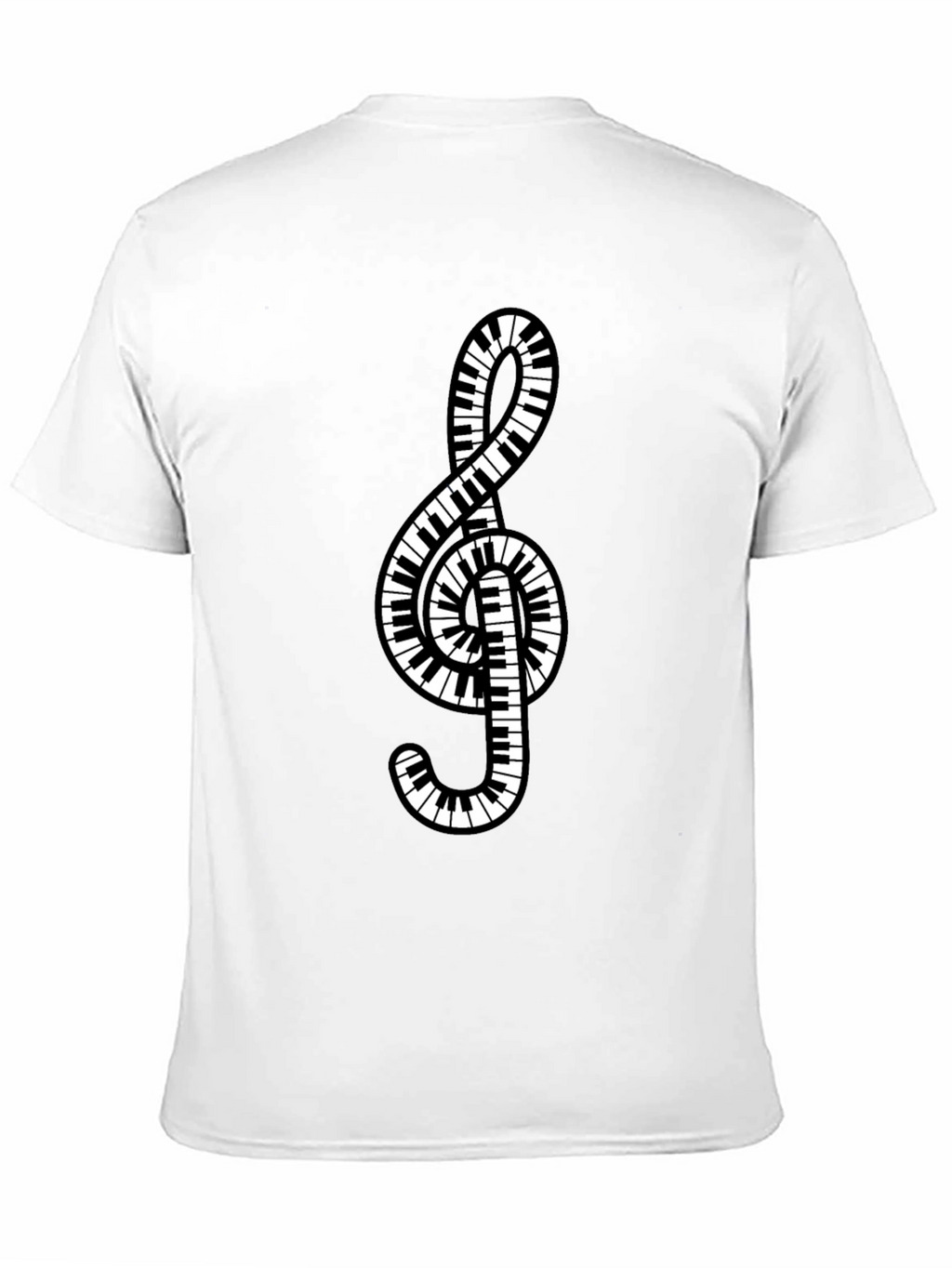 Piano Keys Treble Clef Music T-Shirt