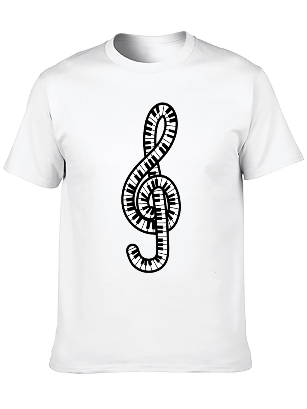 Piano Keys Treble Clef Music T-Shirt