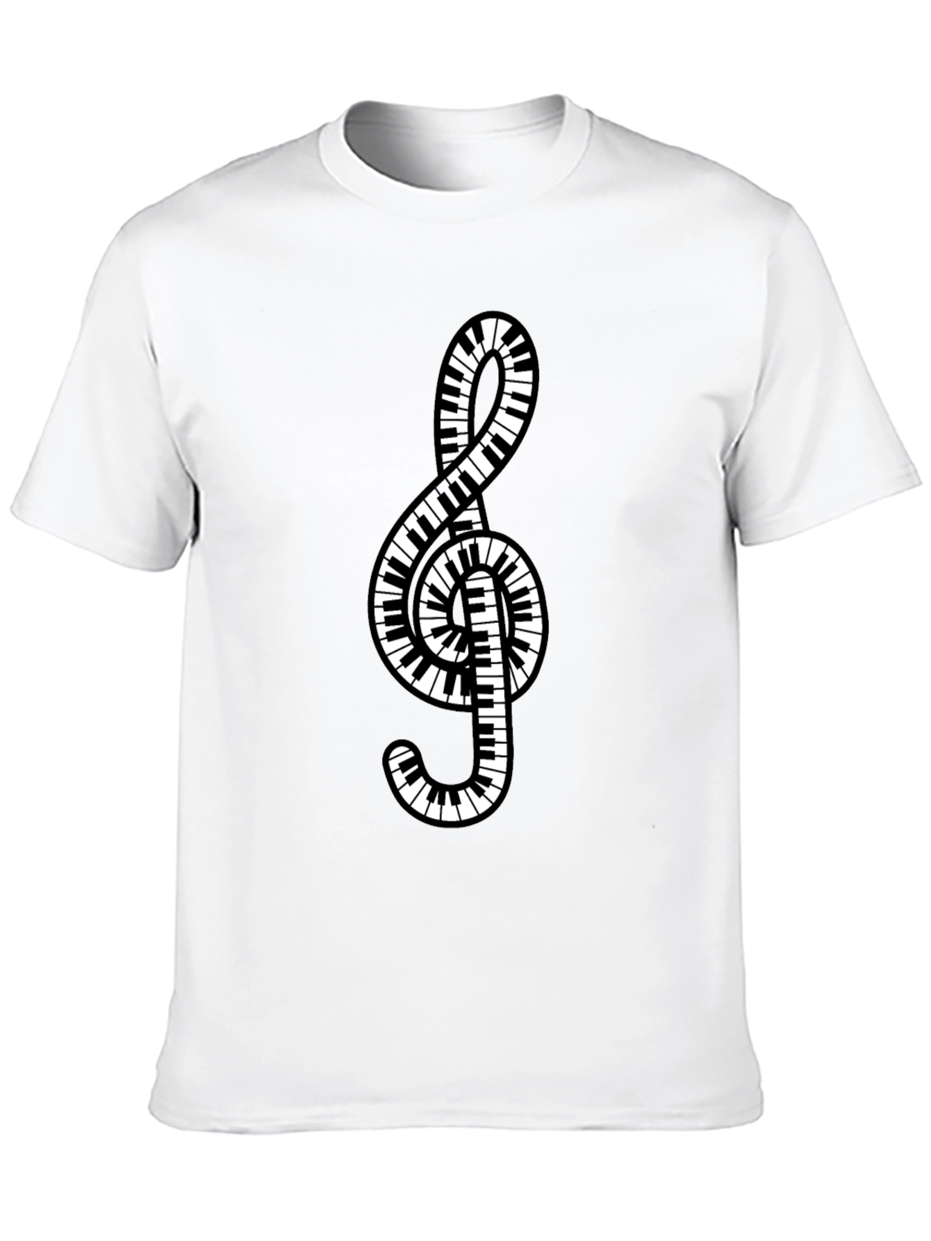 Piano Keys Treble Clef Music T-Shirt