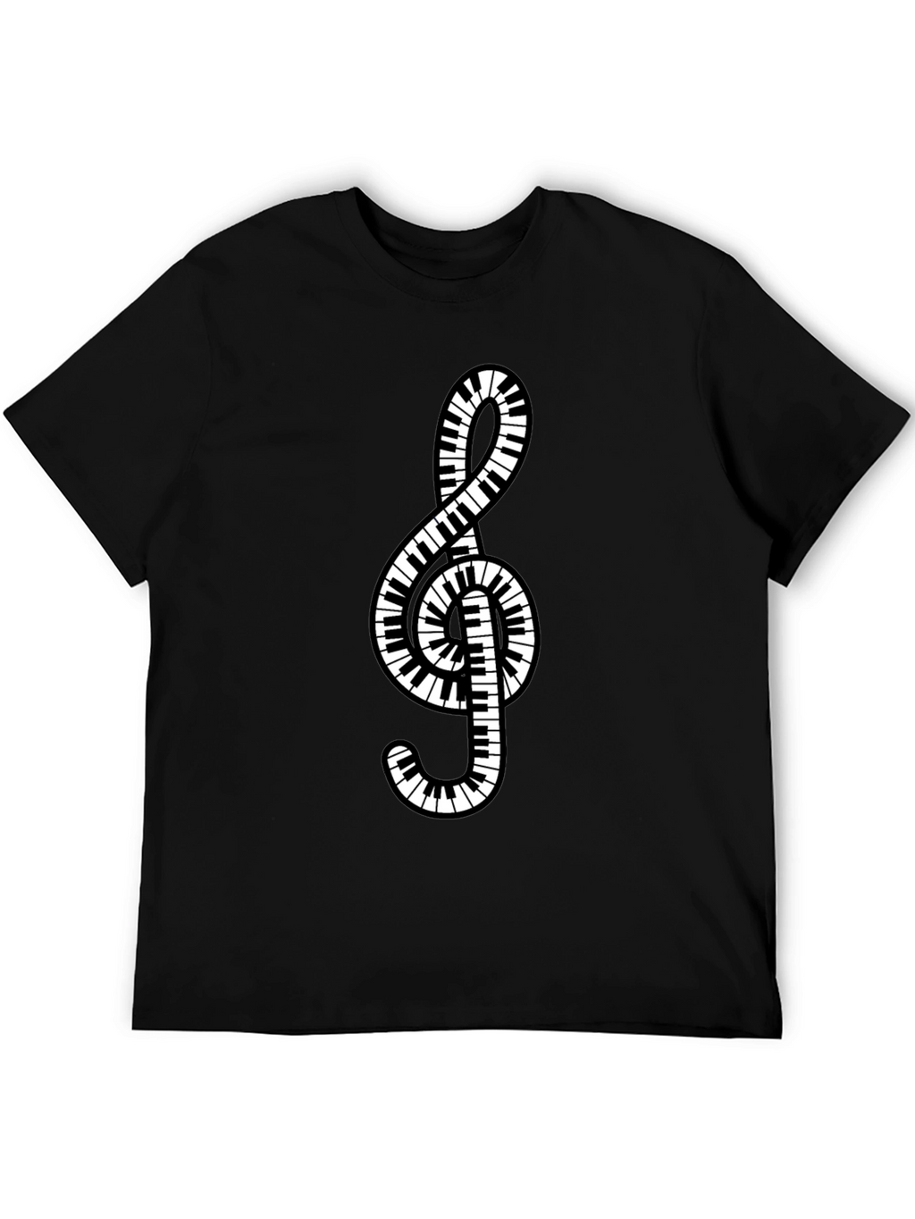 Piano Keys Treble Clef Music T-Shirt
