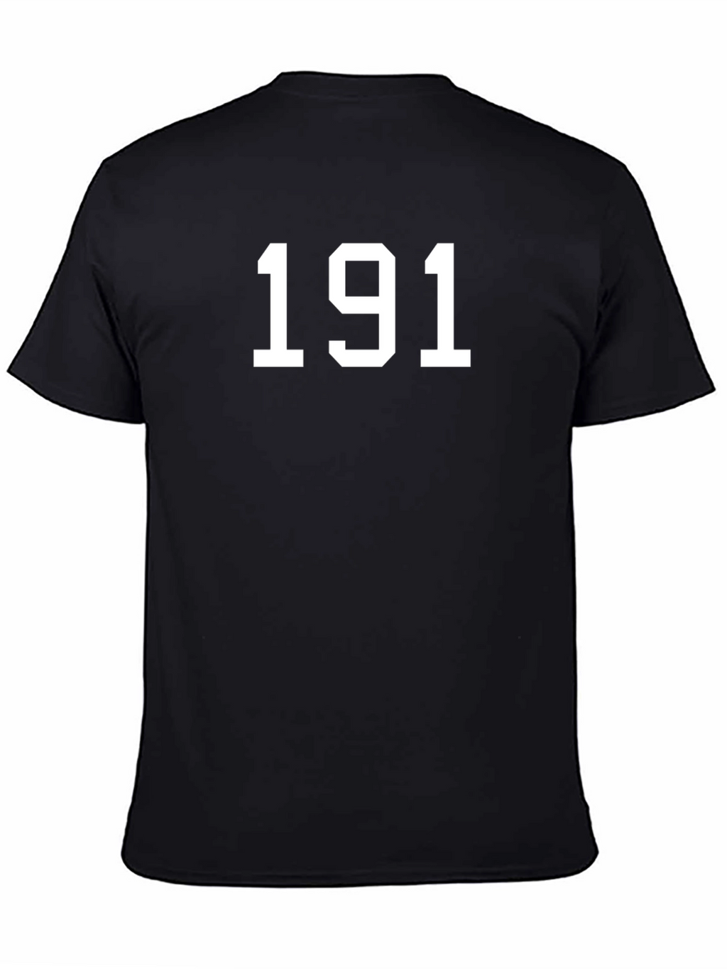 Number 191 Graphic T-Shirt - Black Cotton Tee