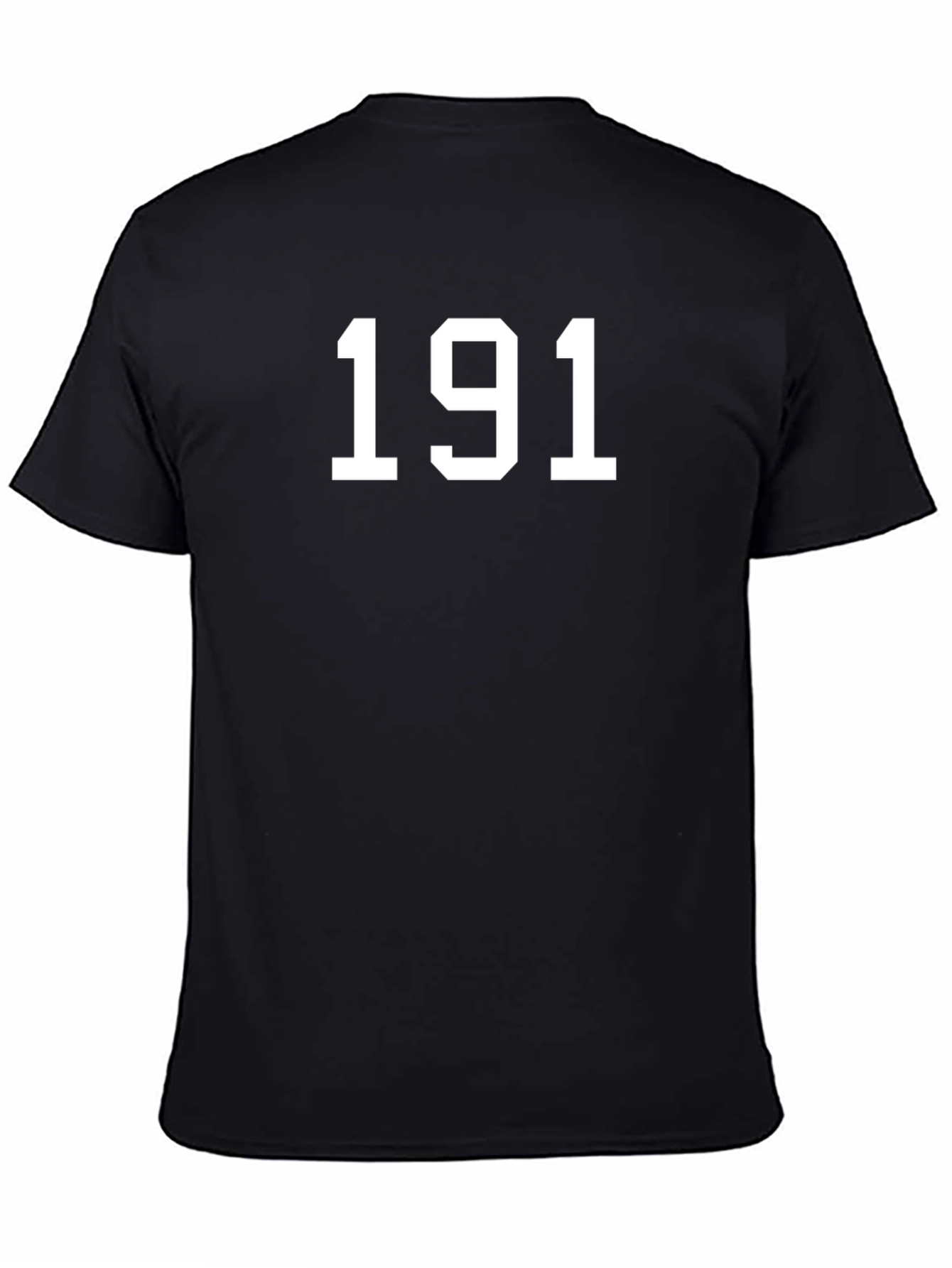 Number 191 Graphic T-Shirt - Black Cotton Tee