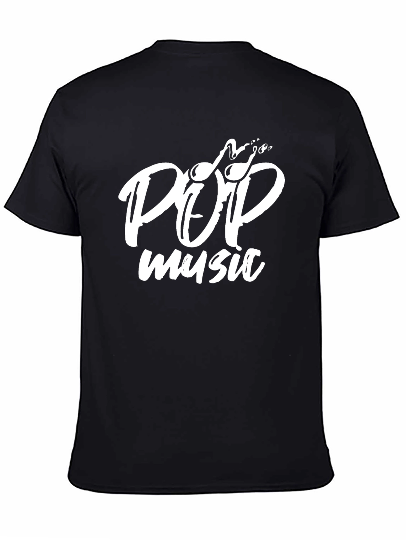 Pop Music Graphic Black T-Shirt