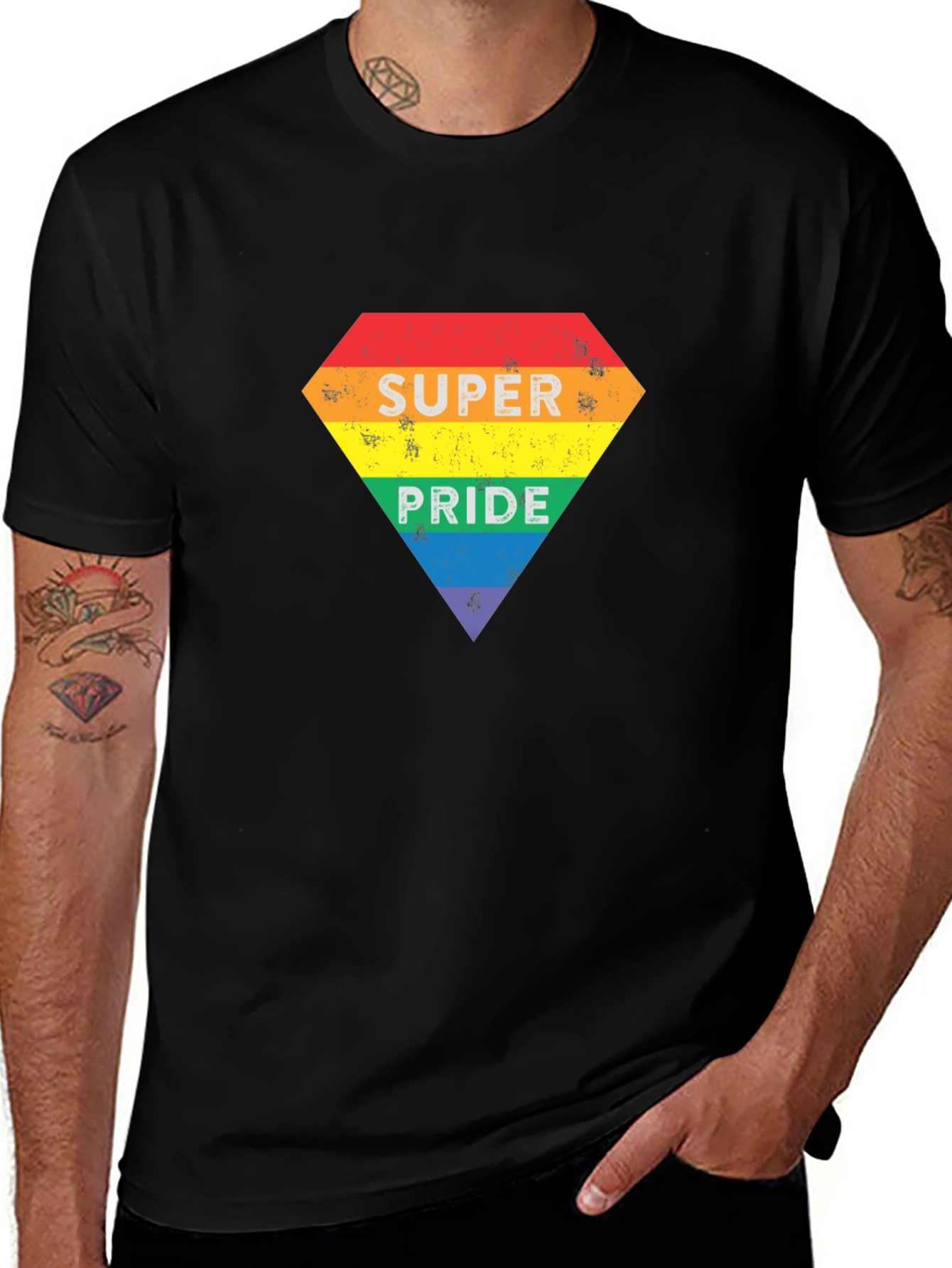 Super Pride Rainbow Graphic Tee