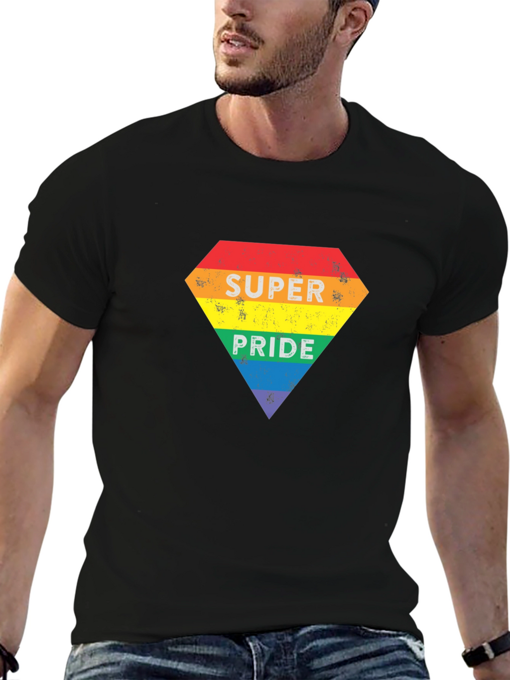 Super Pride Rainbow Graphic Tee