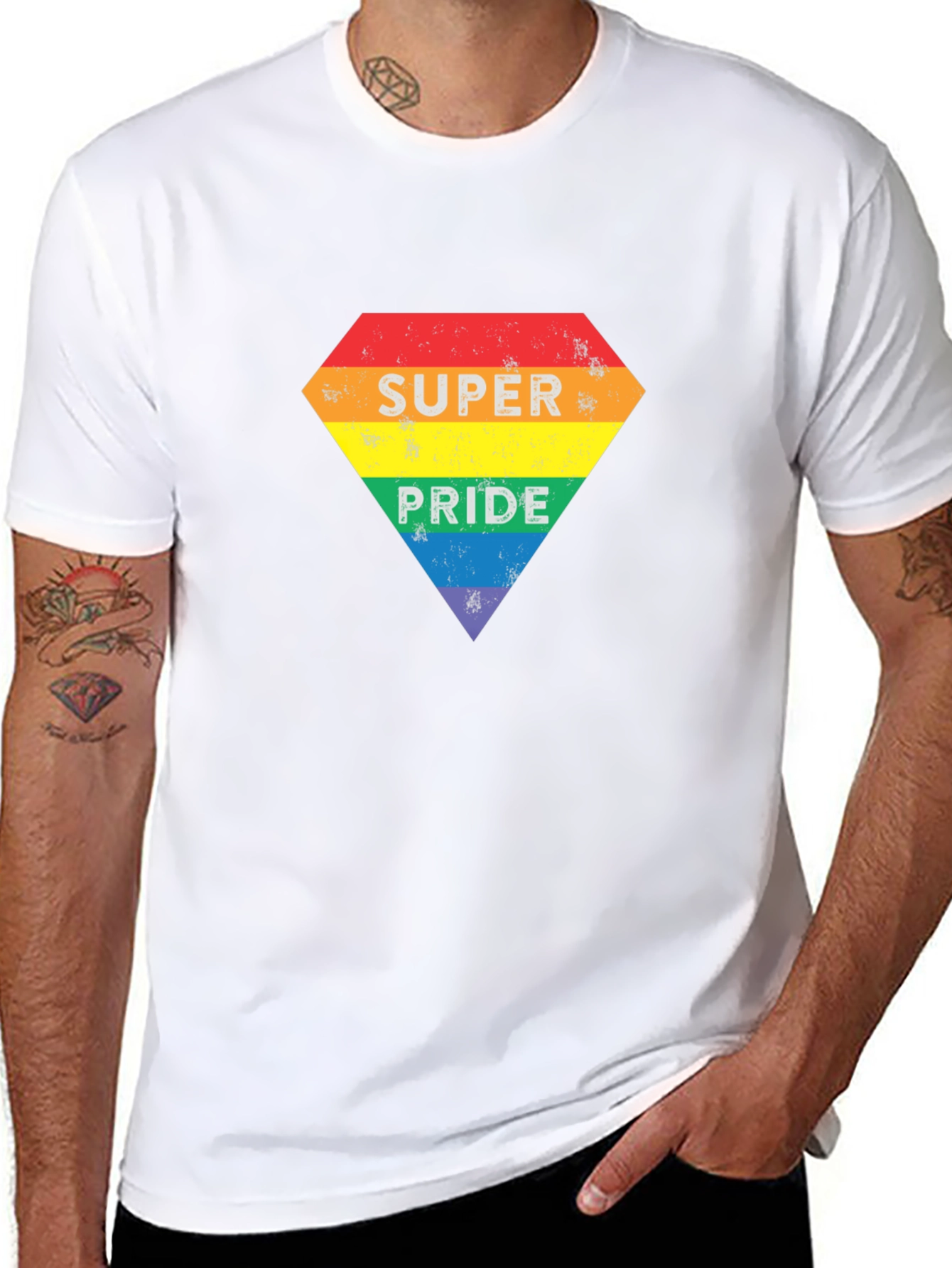 Super Pride Rainbow Graphic Tee