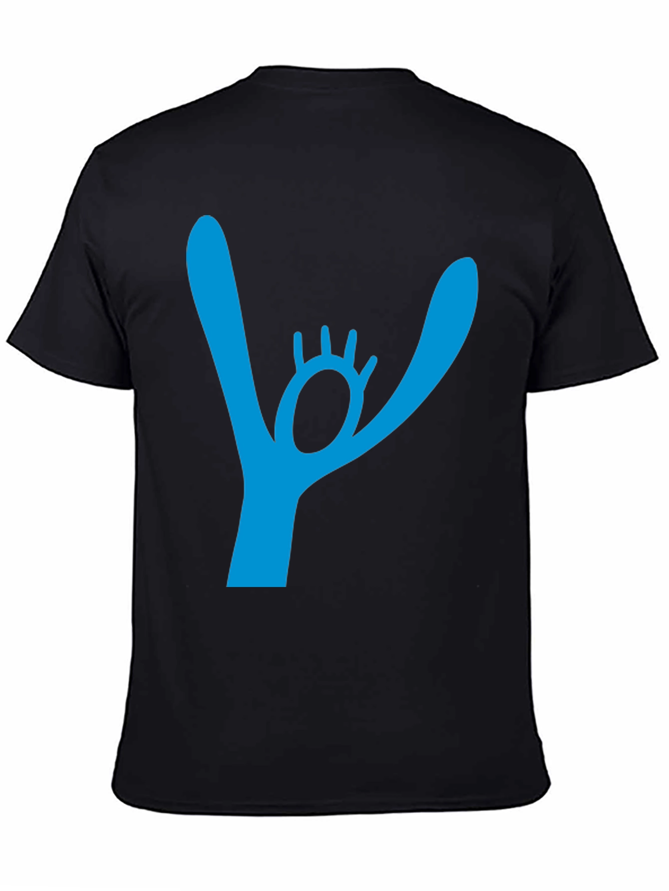 Abstract Graphic Print Black T-Shirt