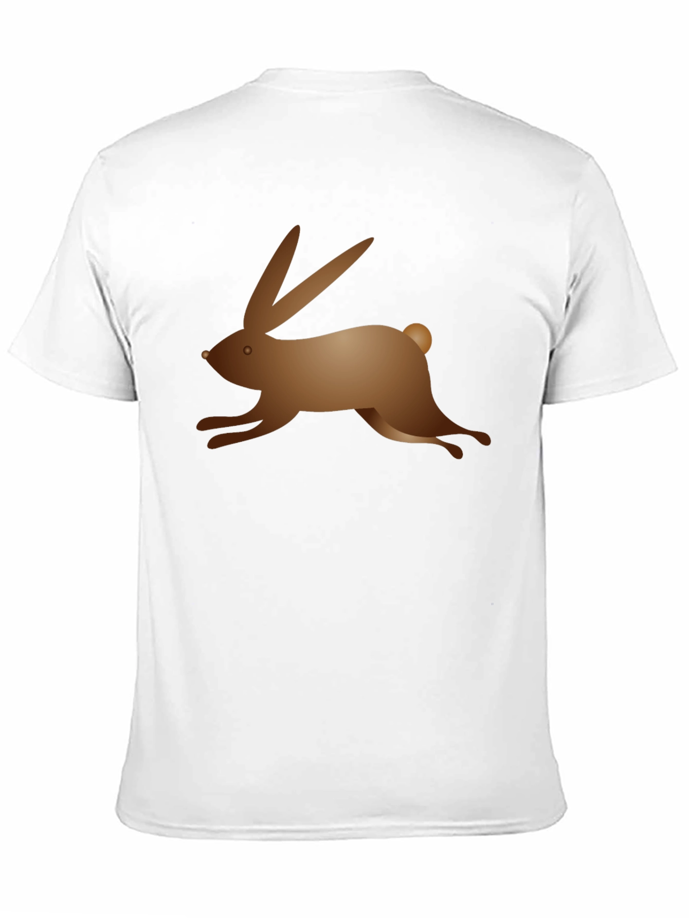Black T-Shirt with Bunny Graphic