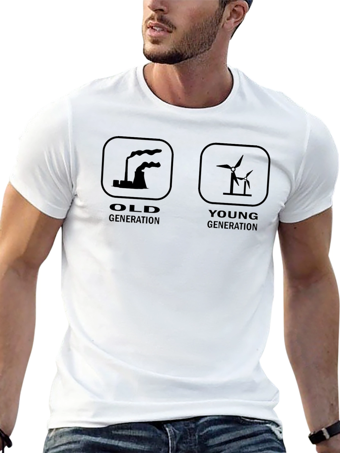 Old vs Young Generation Graphic Tee