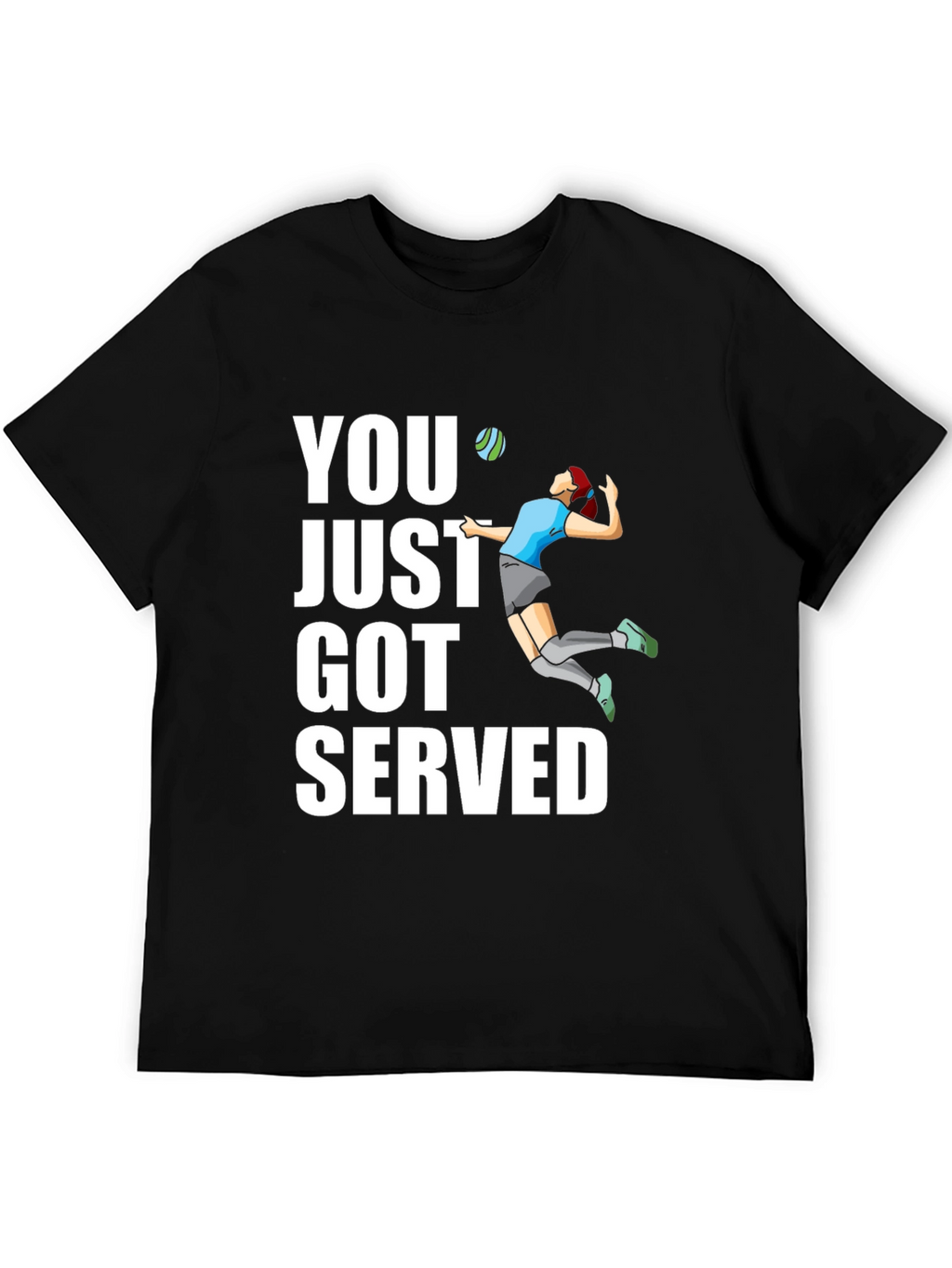 Volleyball Serve Graphic T-Shirt
