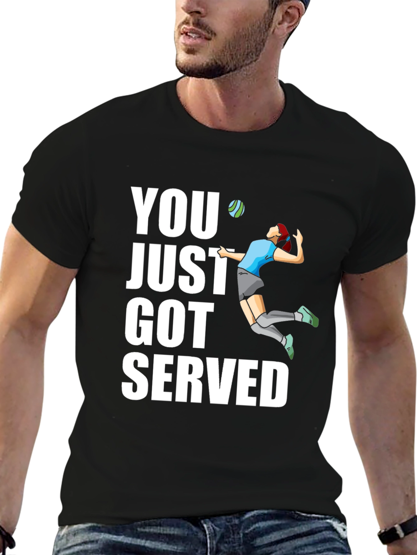Volleyball Serve Graphic T-Shirt