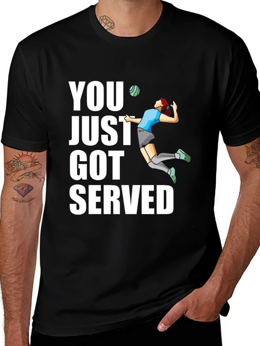 Volleyball Serve Graphic T-Shirt