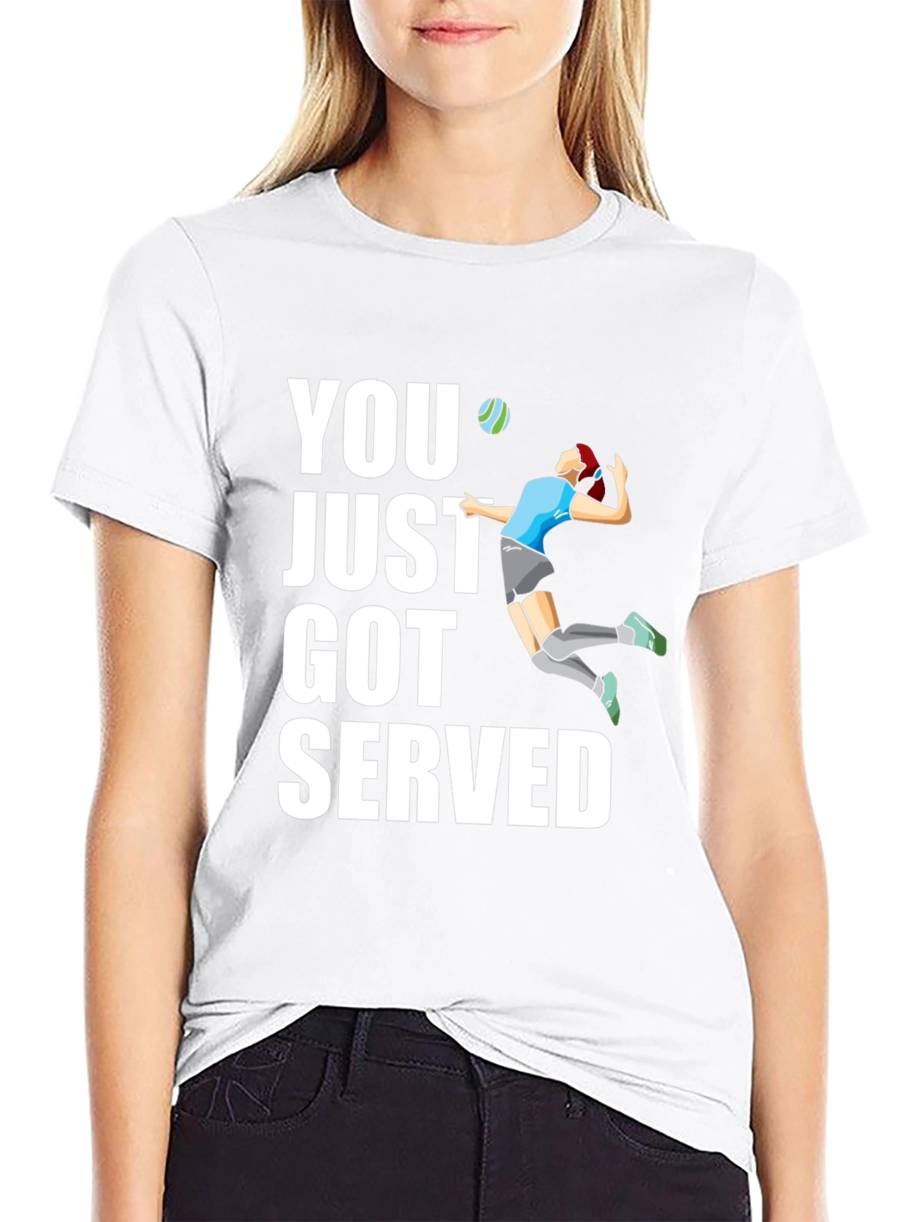 Volleyball Serve Graphic T-Shirt