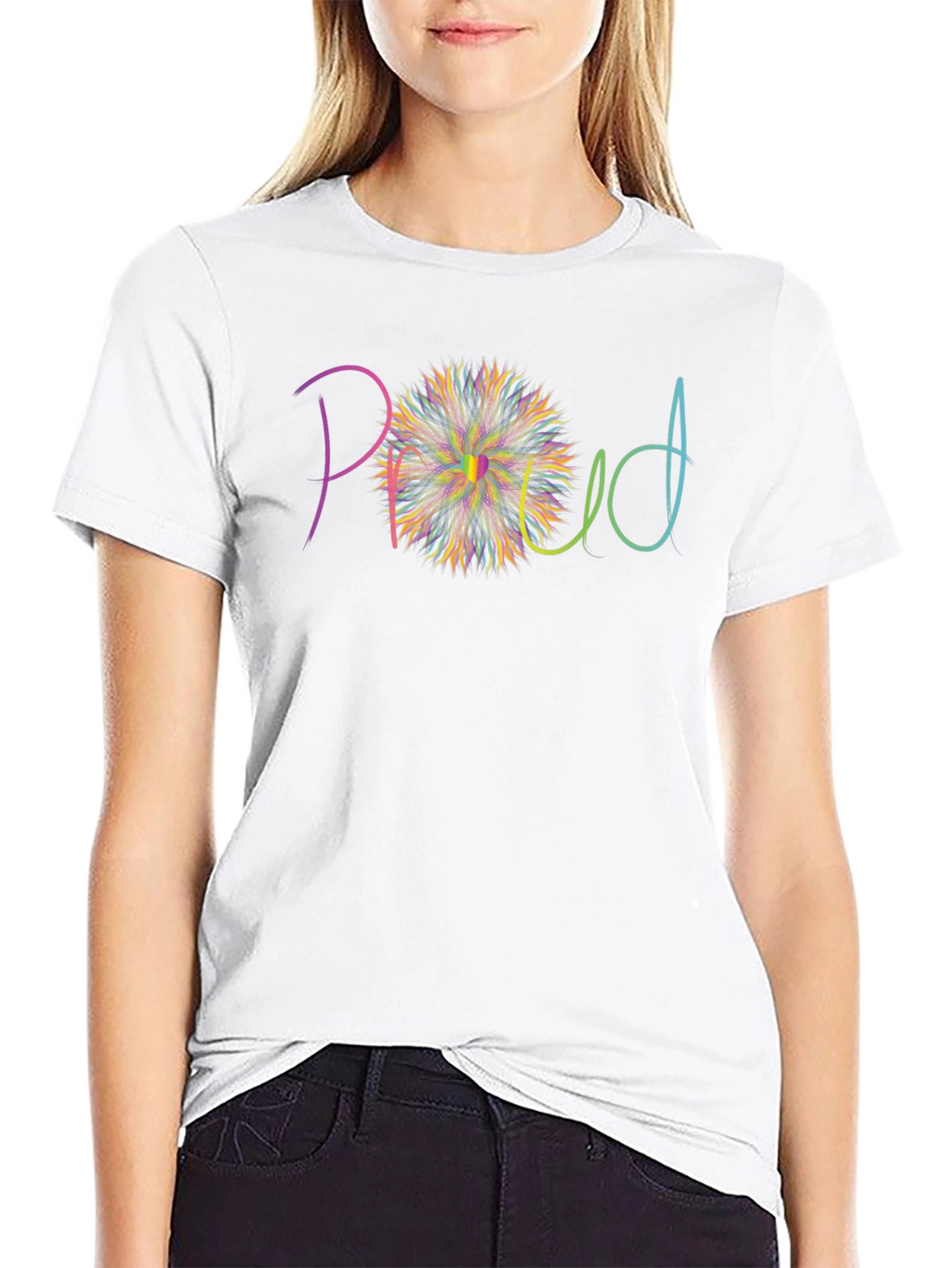 Proud Graphic T-Shirt - Black Cotton Blend
